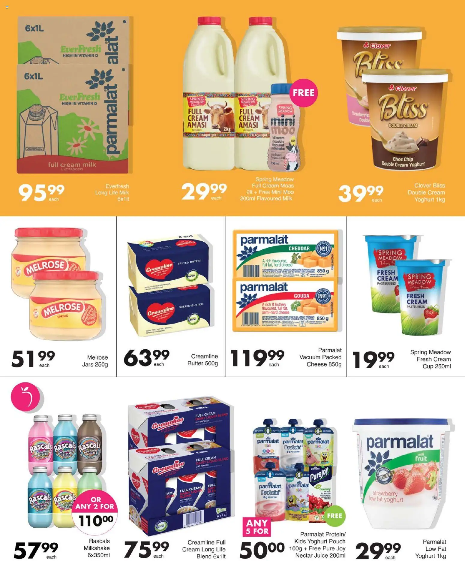 New Save catalogue – valid from 15/10/2026 | Page: 3 | Products: Hard cheese, Milk, Juice, Fruit