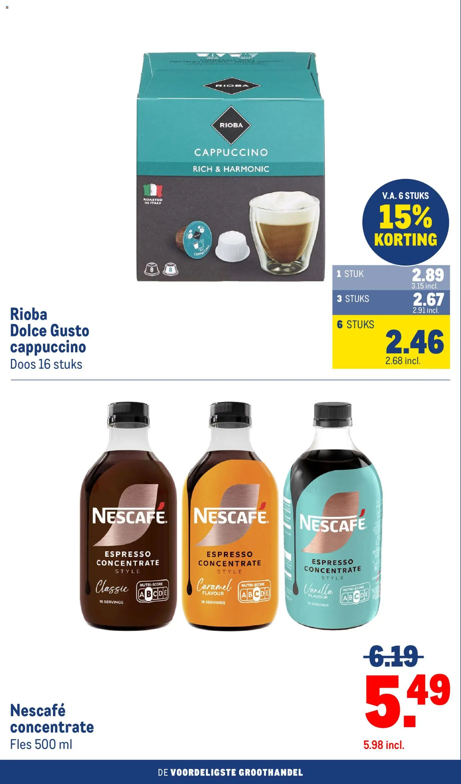 {H1} | Pagina: 94 | Producten: Fles, Nescafe, Cappuccino