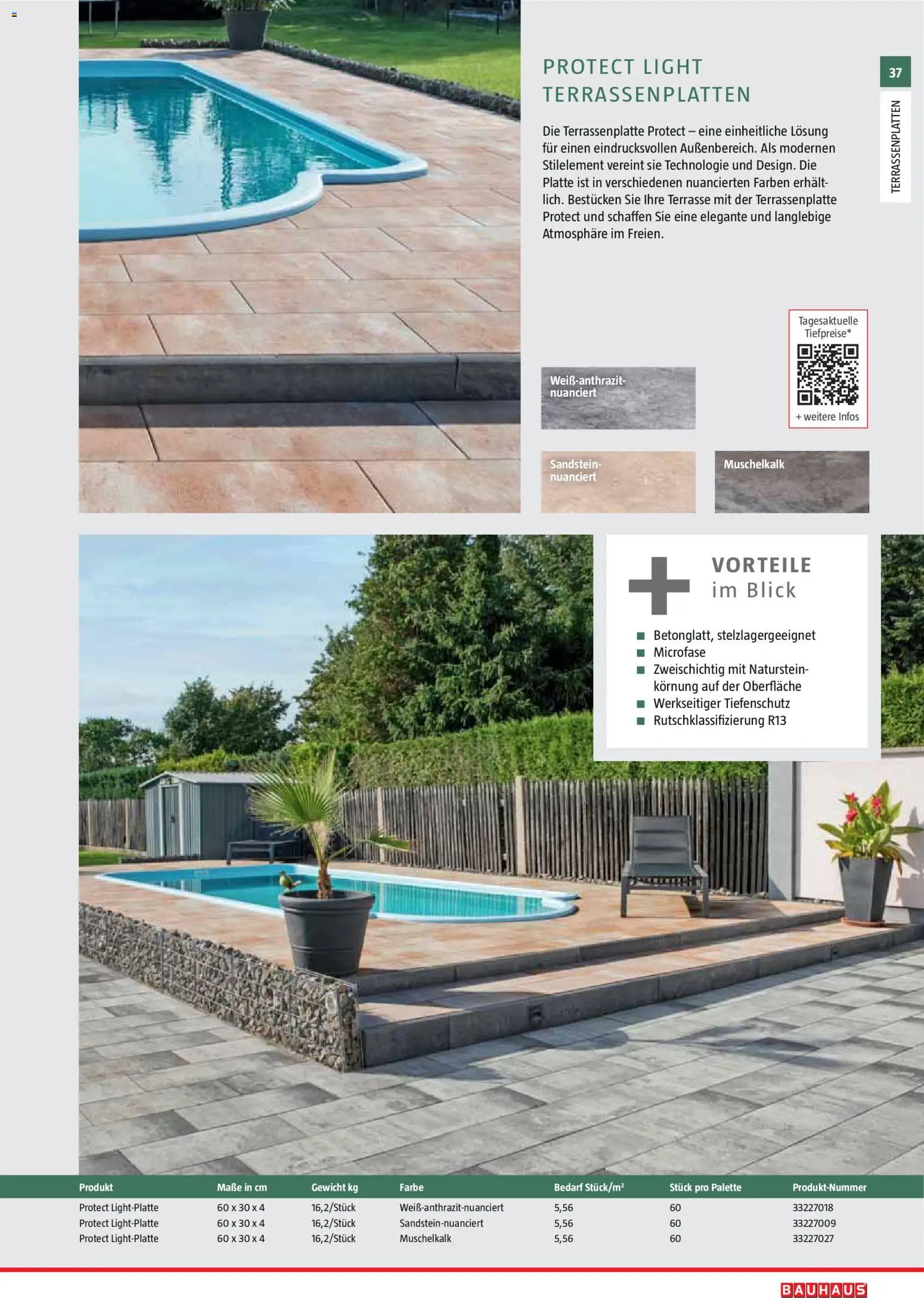 Bauhaus Gartenbaumaterialien 2026 – gültig ab 02.03.2026 | Seite: 37 | Produkte: Gewicht