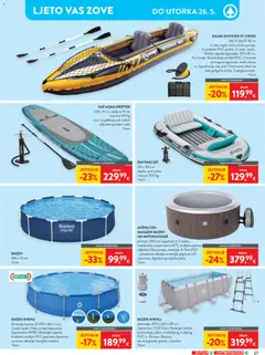 Spar Katalog - Pregled kataloga iz trgovine Spar, vrijedi od 13.05.2026 | Stranica: 32 | Proizvodi: Bazen, Ljestve, Dvosjed, Torba