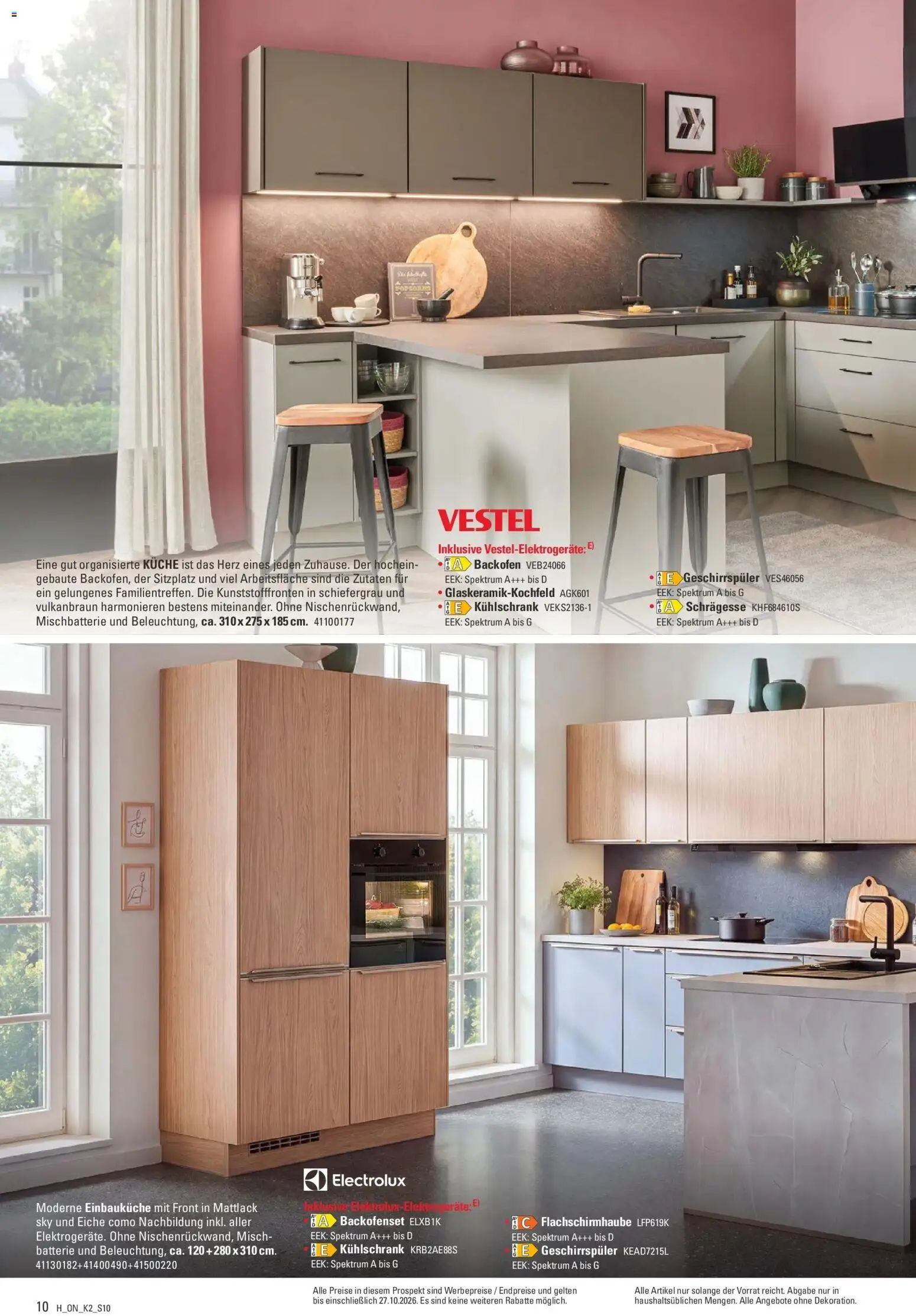 Höffner Prospekt Barsbüttel (ab 23.09.2026) zum Blättern | Seite: 10 | Produkte: Geschirrspüler, Batterie, Küche, Backofen