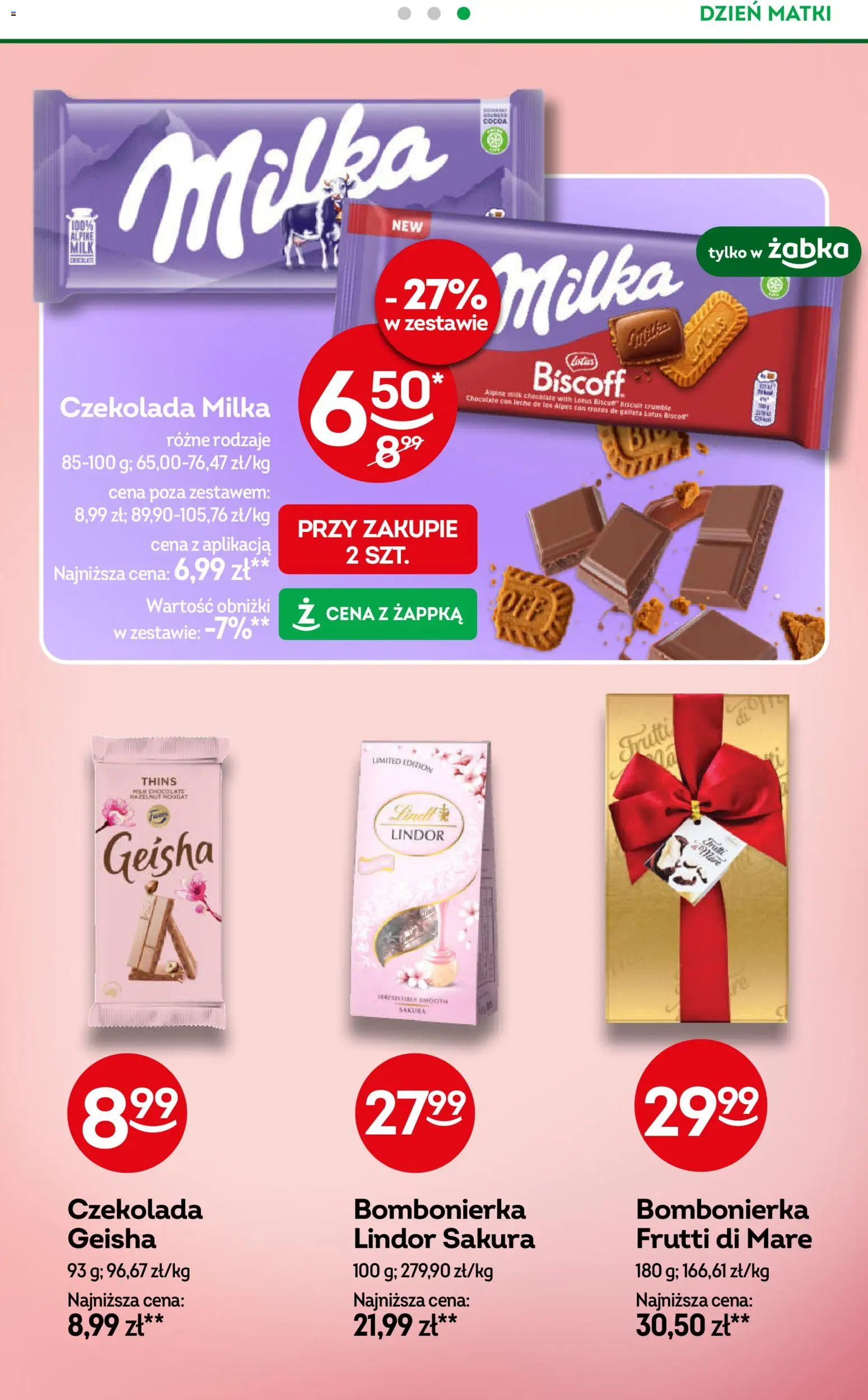 Żabka gazetka od 20.05.2026 | Strona: 14 | Produkty: Czekolada milka, Milka, Czekolada, Frutti di Mare