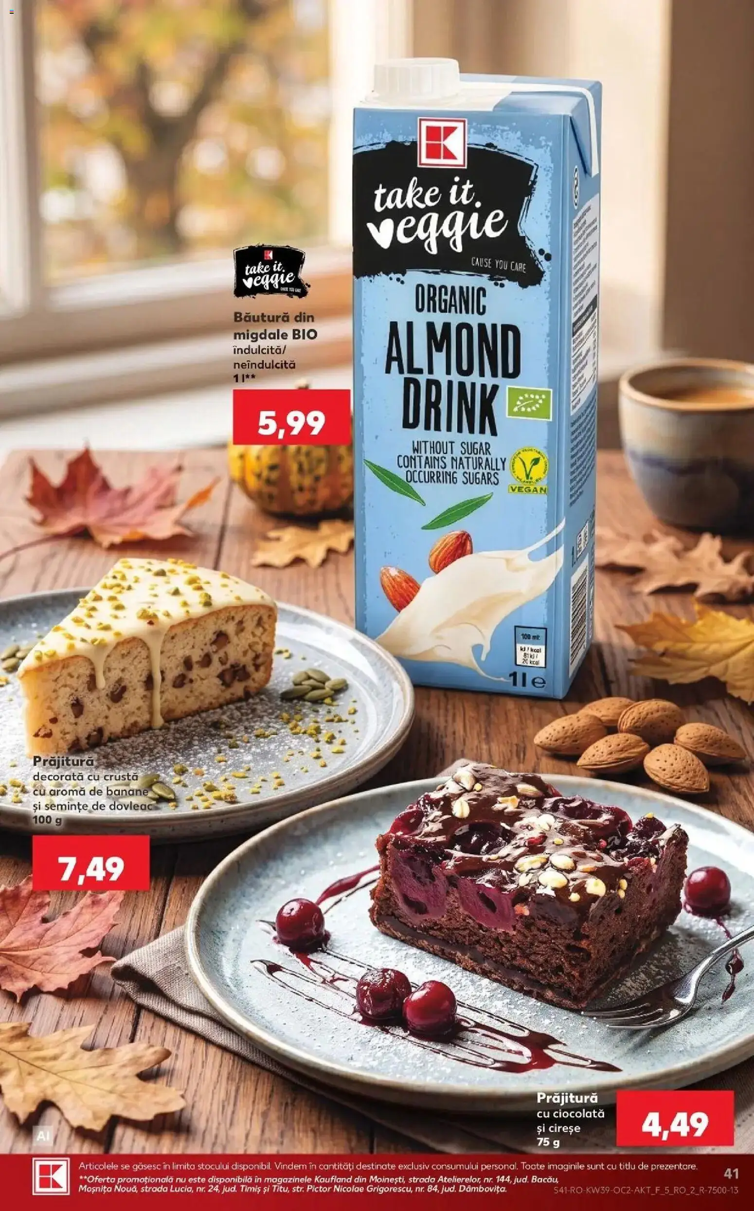 Kaufland Viseu de Sus 23.09.2026 - Revista si Oferta | Pagină: 41 | Produse: Dovleac, Migdale, Ciocolată, Banane