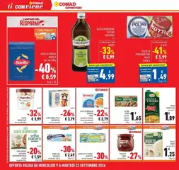 Anteprima del volantino LINEA VERDURE BIOLOGICHE VERSO NATURA CONAD, vari tipi surgelate 450 g valido a partire dal 09/09/2026 | Pagina: 8