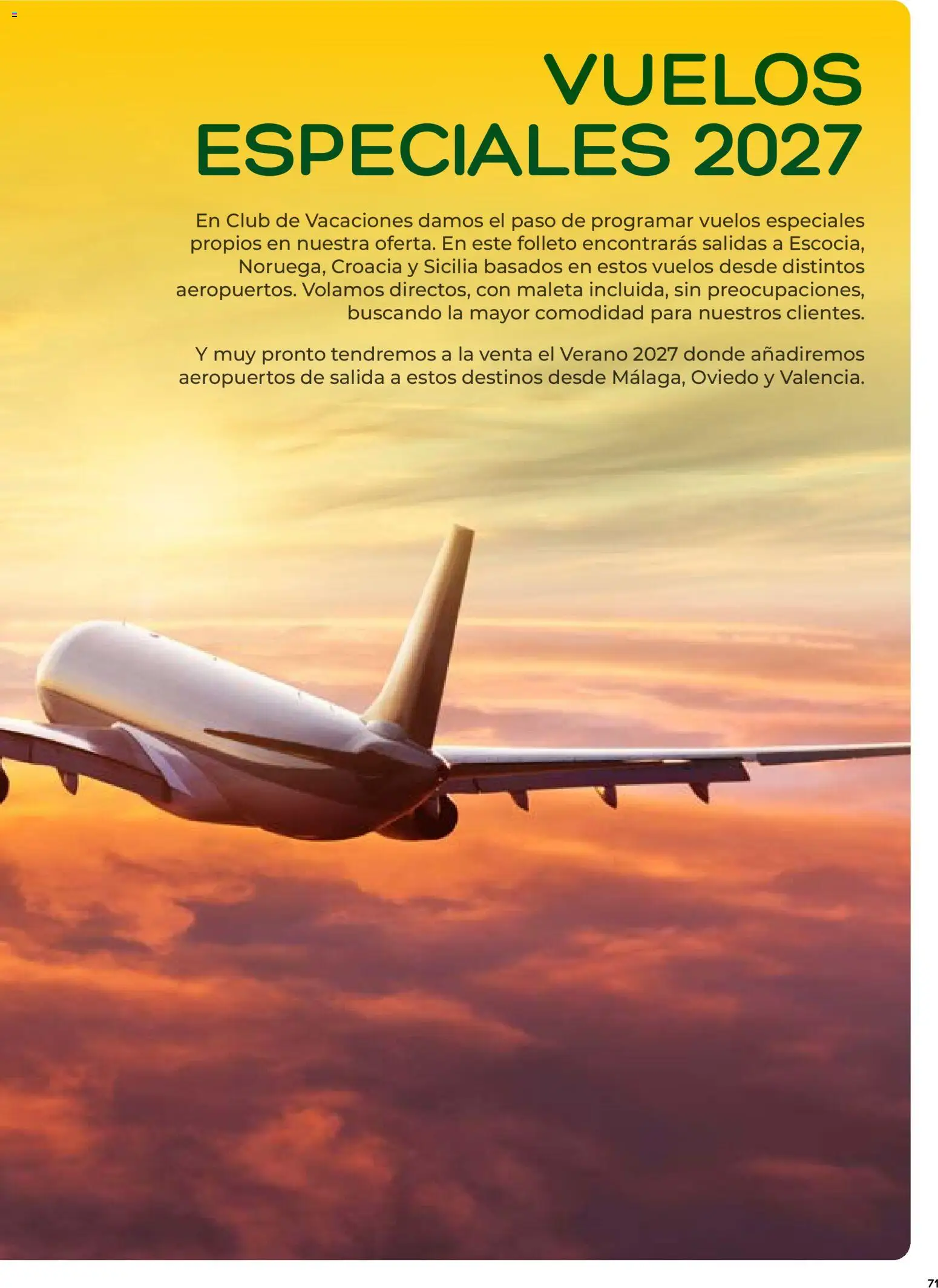 Viajes El Corte Inglés folleto Destinos Otoño y Primavera │ válido desde el 01/07/2026 | Página: 71 | Productos: Maleta