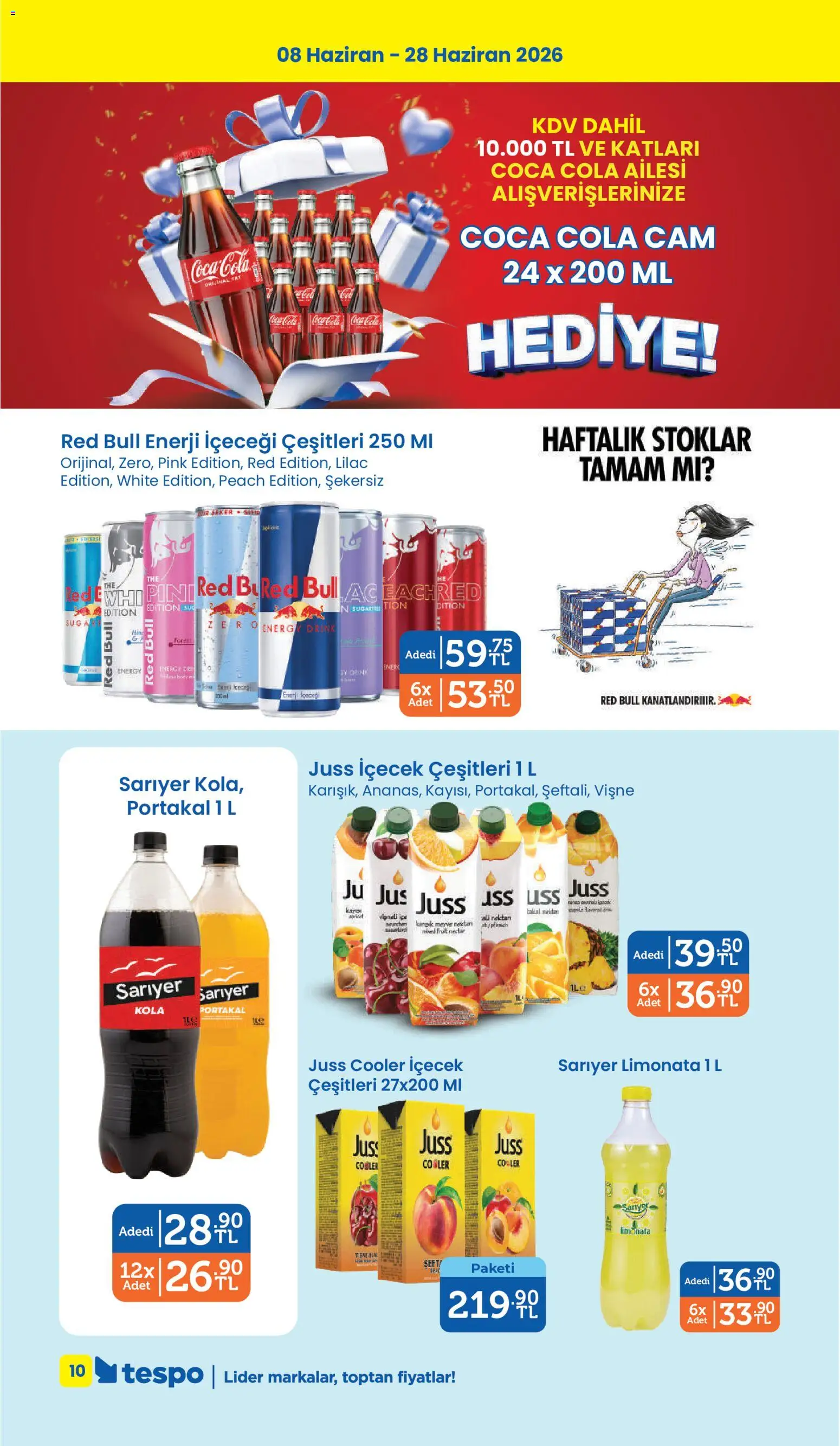 Tespo Katalog - 08.06.2026 tarihinden itibaren geçerlidir | Sayfa: 10 | Ürünler: Portakal, Şeker, Vişne, Meyve