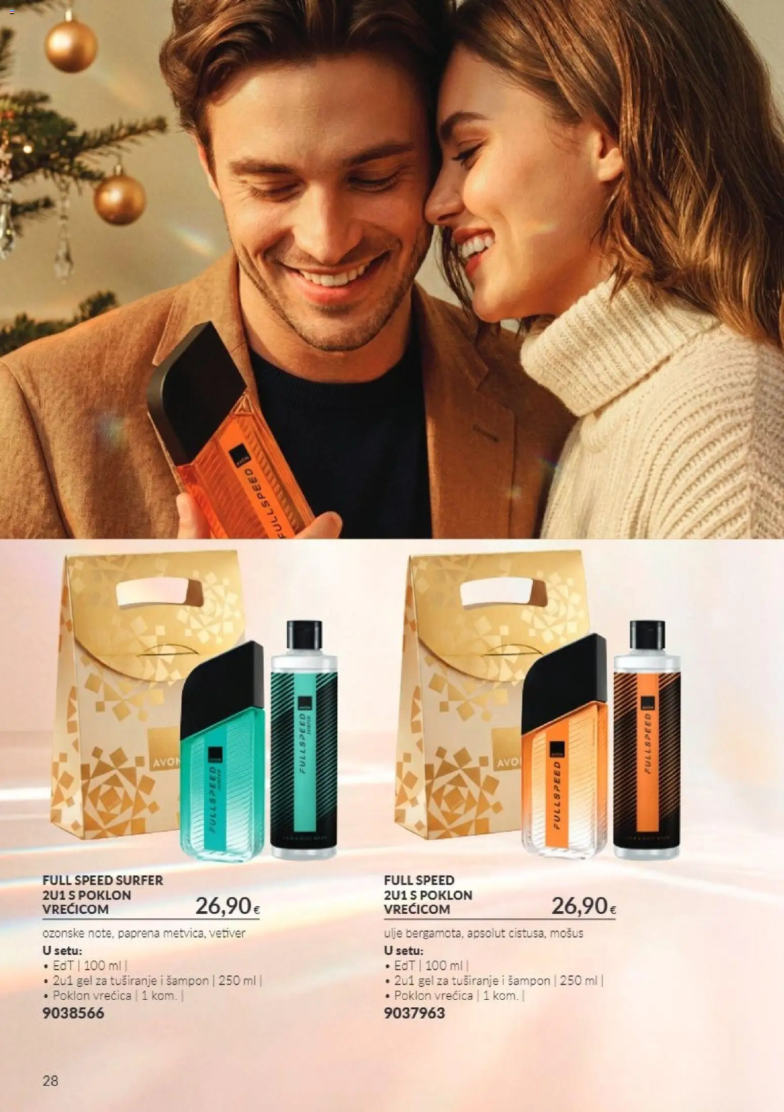 Avon katalog | vrijedi od 01.11.2026 | Stranica: 28 | Proizvodi: Šampon, Ulje, Gel za tuširanje, Poklon vrećica