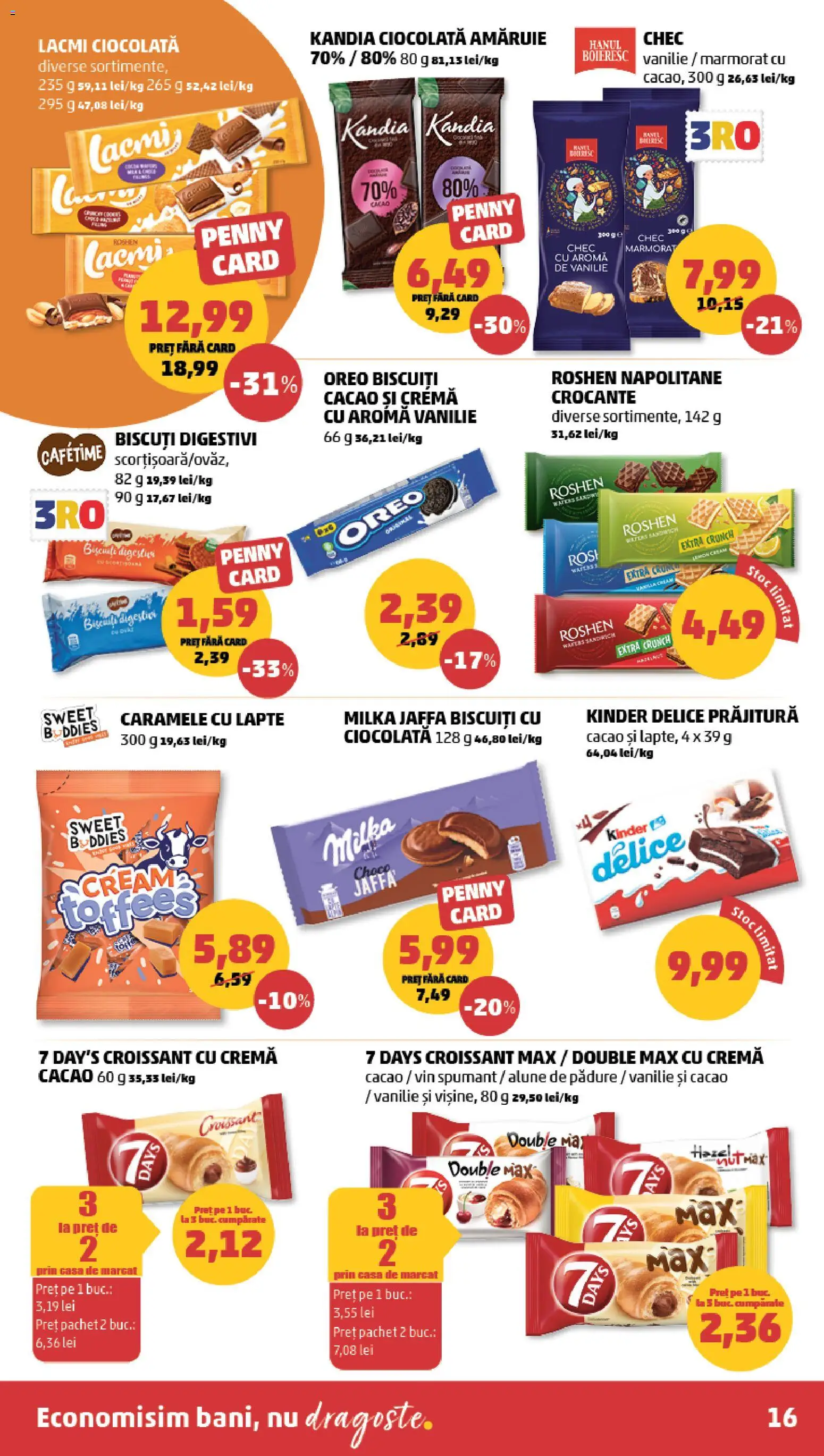 Noul catalog PENNY – valabil de la 27.05.2026 | Pagină: 16 | Produse: Prăjitură, Lapte, Cremă, Caramele