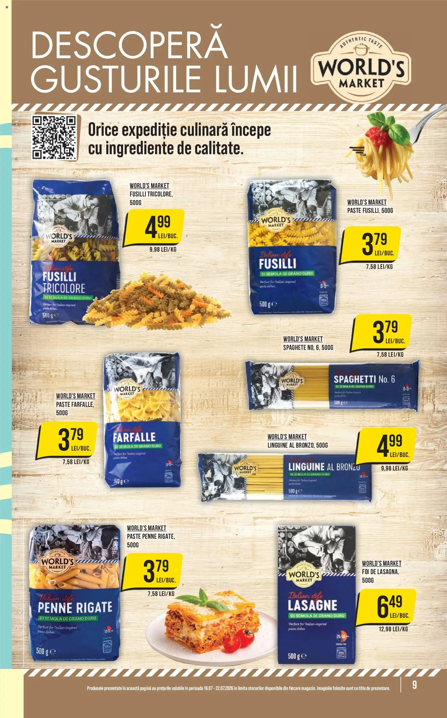 Noul catalog Mega Image – valabil de la 16.07.2026 | Pagină: 9 | Produse: Style, Paste