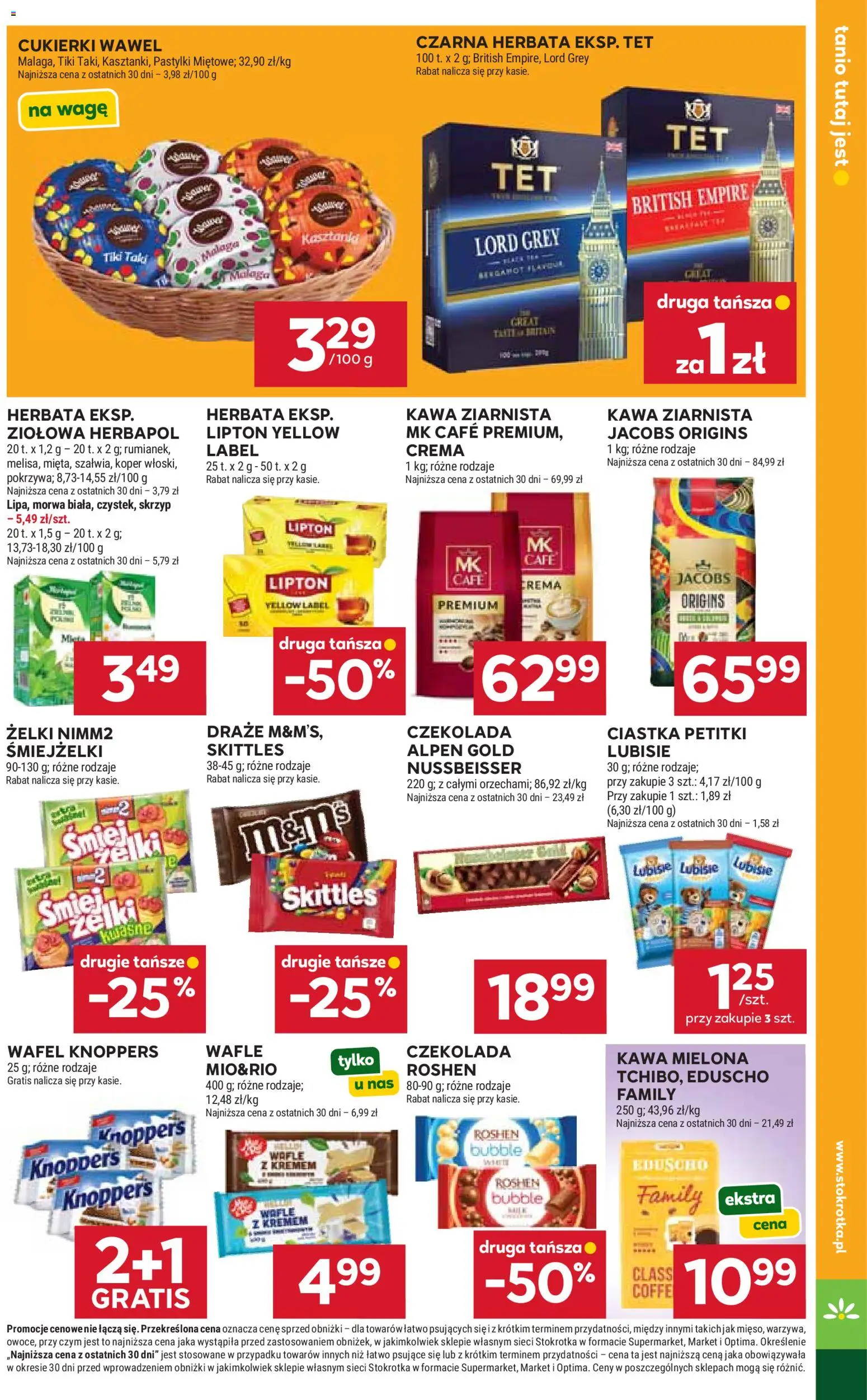 Stokrotka gazetka - Market od 23.07.2026 | Strona: 27 | Produkty: Stokrotka, Kawa ziarnista, Żelki, Herbata