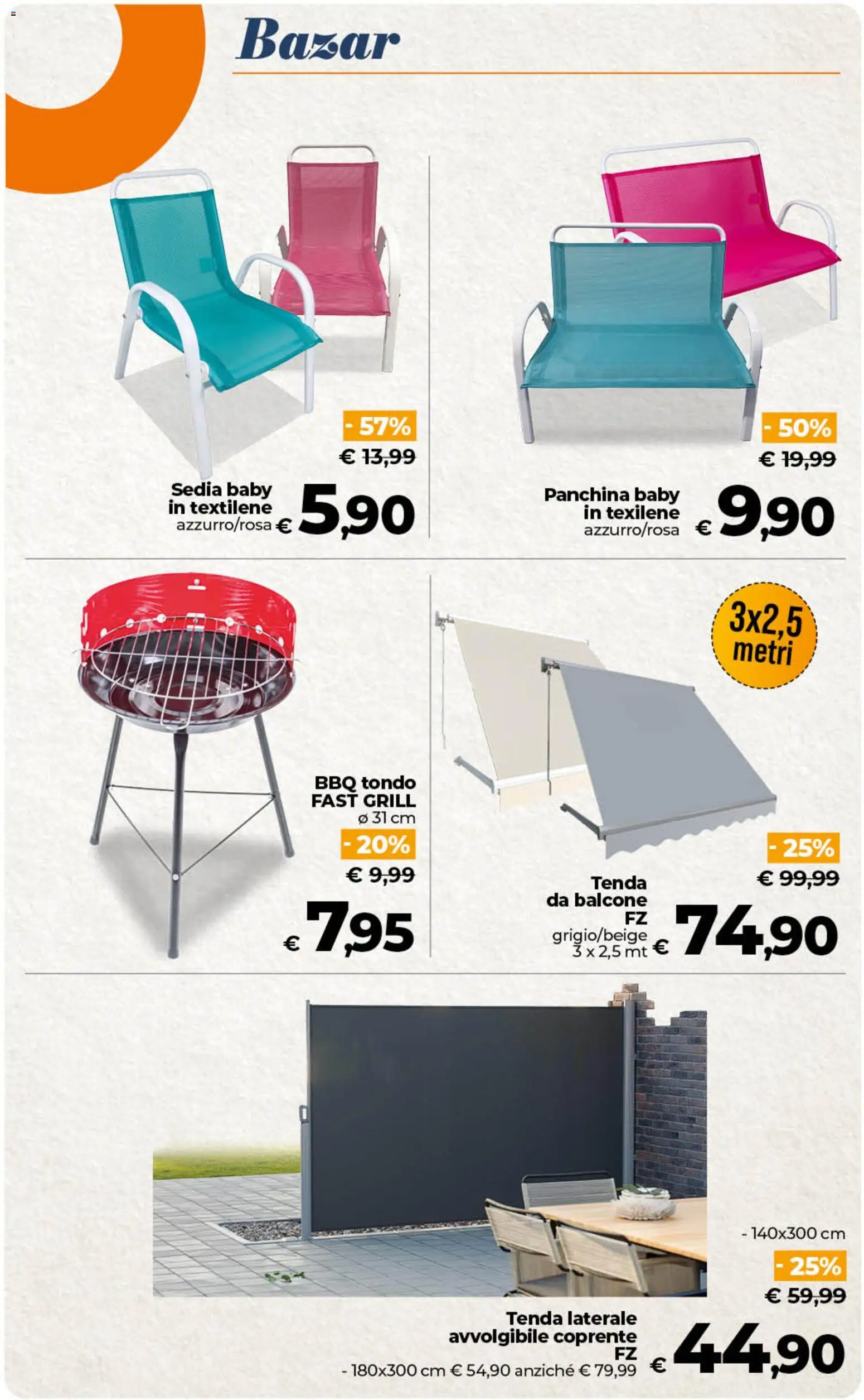 Volantino Ipercoop del 19.05.2026 | Pagina: 56 | Prodotti: Tenda, Panchina, Sedia