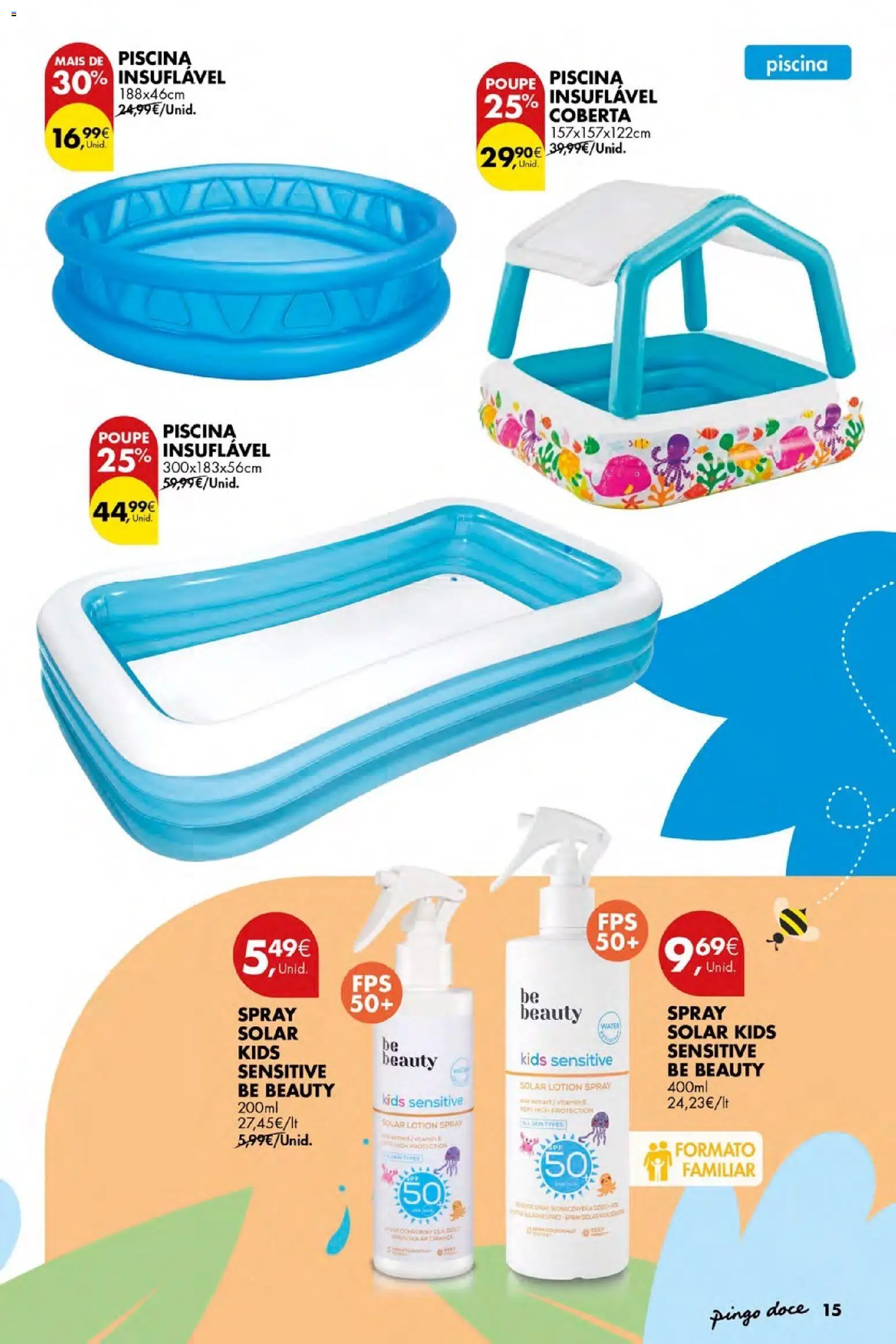 Pingo Doce Bazar Ar Livre Açores │ válido de 04.06.2026 | Página: 15 | Produtos: Piscina