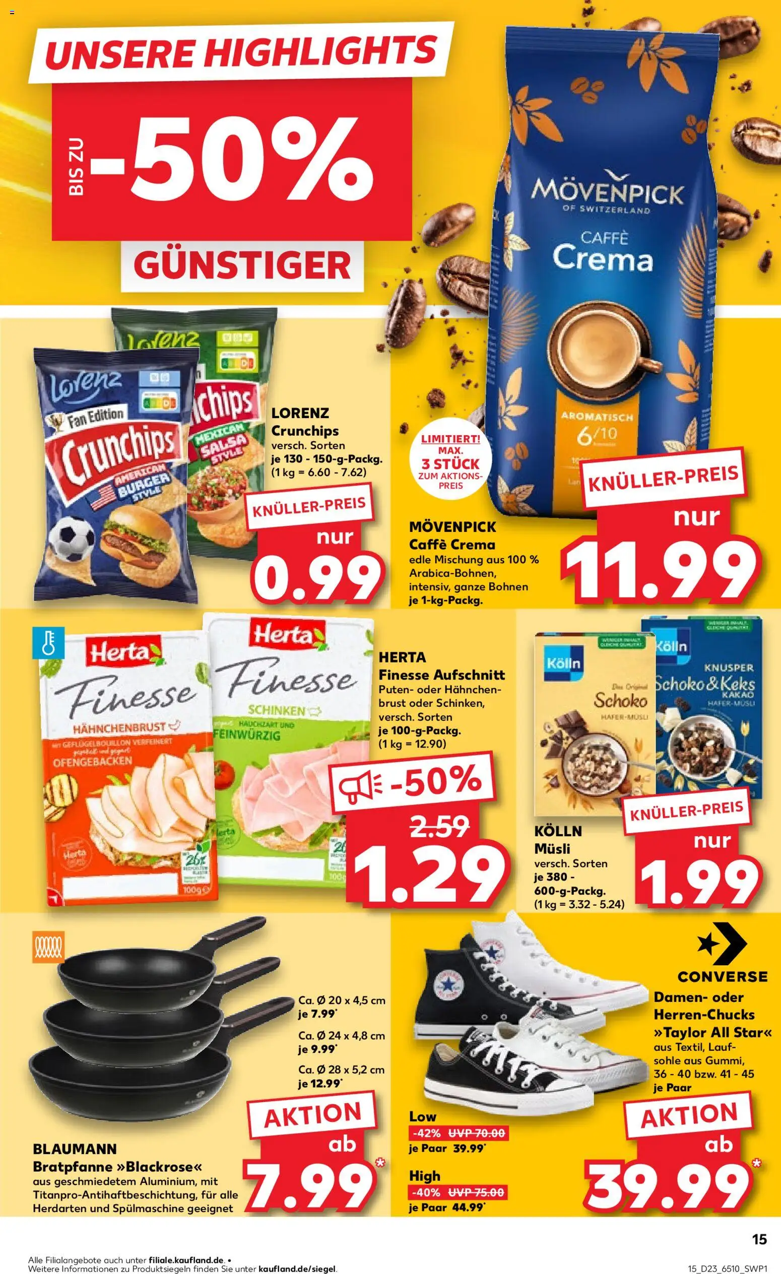 Kaufland Prospekt Köln – gültig ab 04.06.2026 | Seite: 15 | Produkte: Burger, Lorenz crunchips, Schinken, Hahnchenbrust