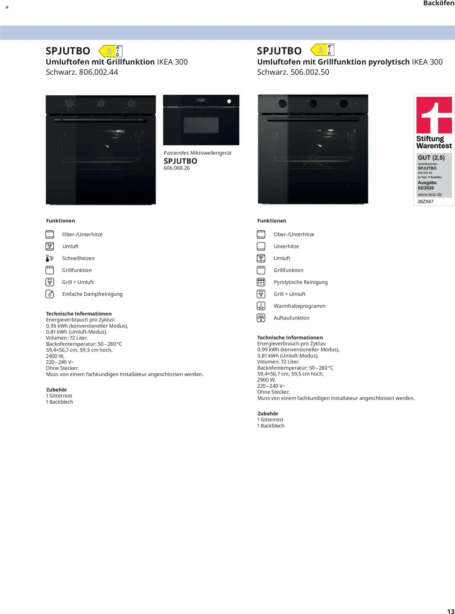 Ikea Elektrogeräte – gültig ab 19.06.2026 | Seite: 13