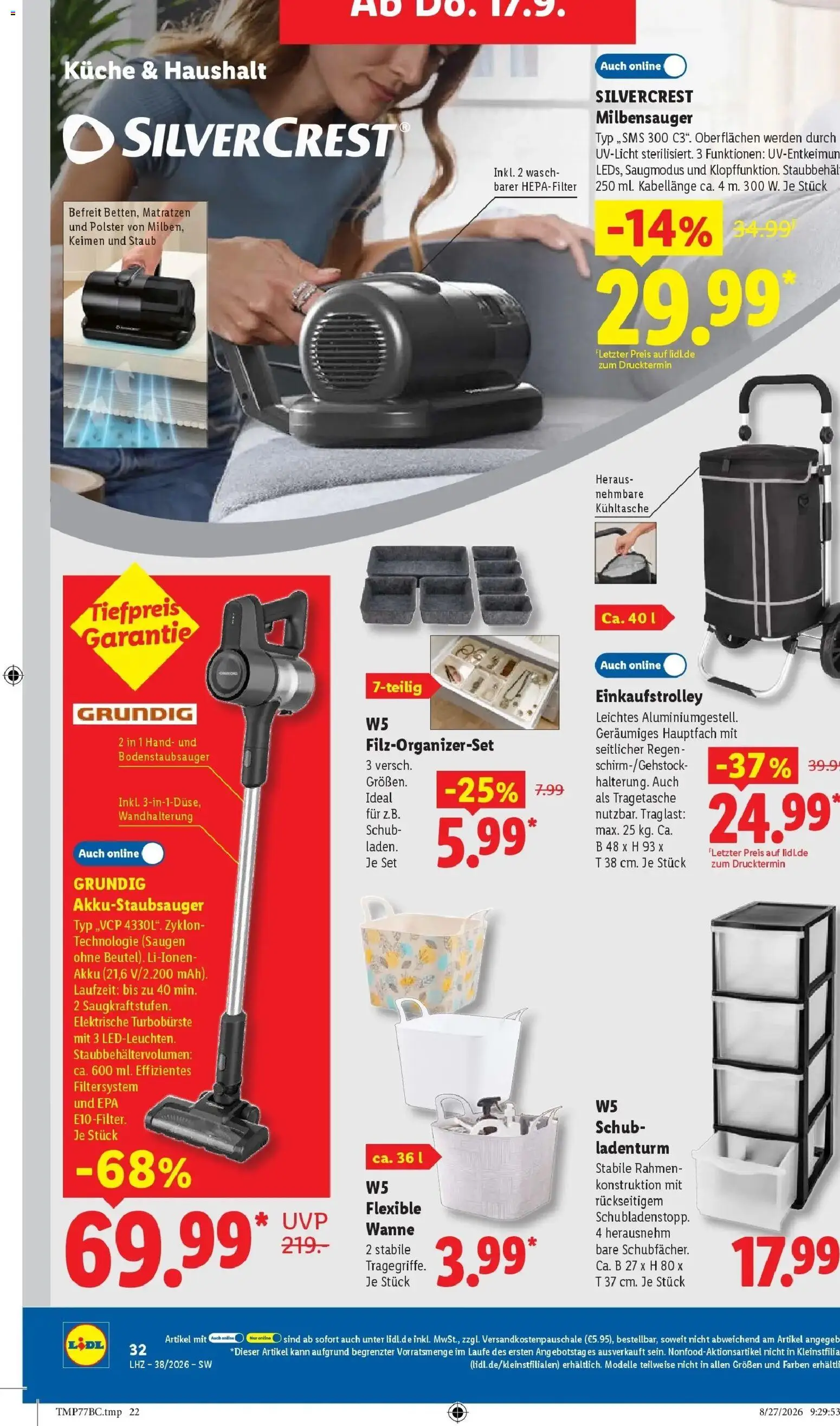 Lidl Prospekt Weikersheim (ab 14.09.2026) zum Blättern » Angebote | Seite: 54 | Produkte: Küche, Kühltasche