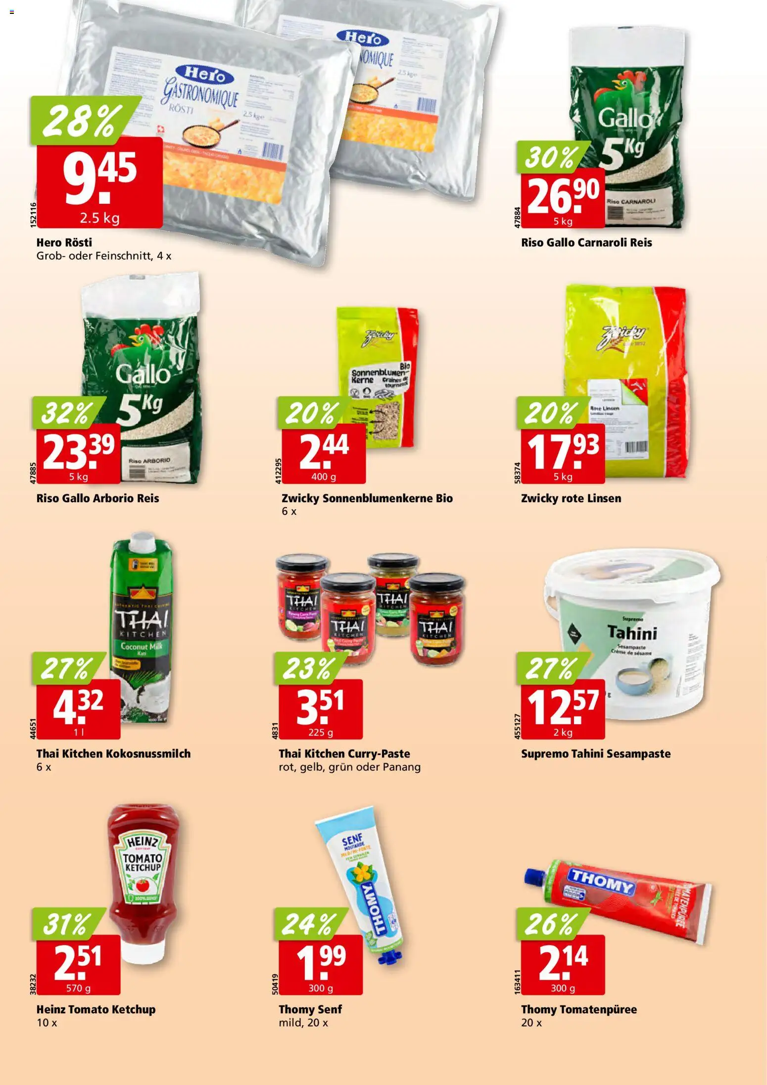 Aligro aktionen Schlieren, Gossau SG, Frauenfeld, Rapperswil-Jona, Sargans, Bern – gültig ab 07.09.2026 | Seite: 22 | Produkte: Tomatenpüree, Reis, Ketchup