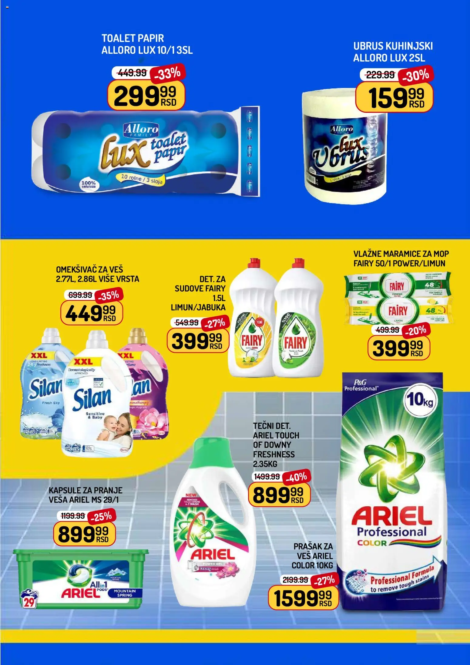 Aman katalog - važi od 05.06.2026 | Strana: 11 | Proizvode: Kapsule, Ubrus, Vlažne maramice, Omekšivač za veš
