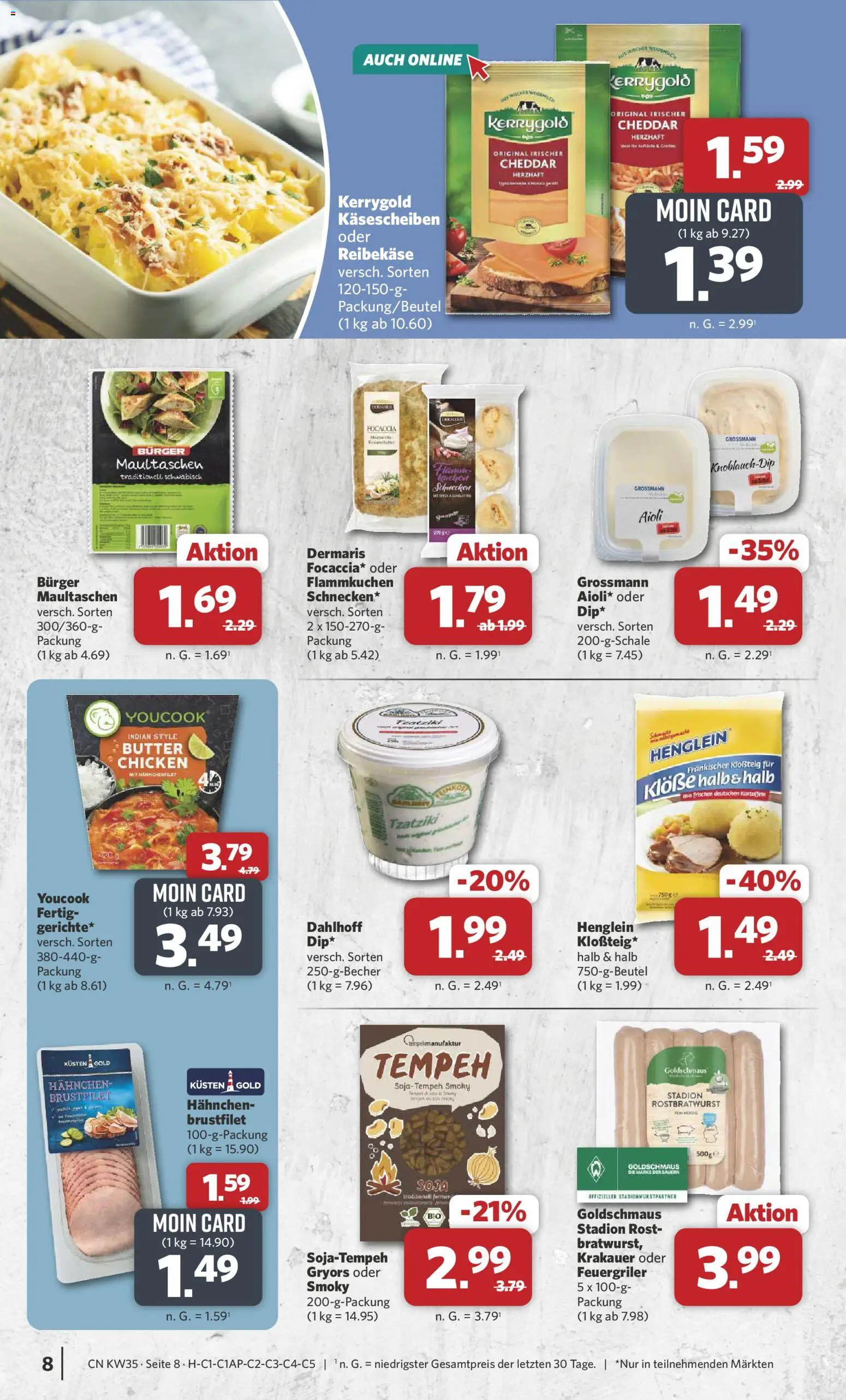 Combi Prospekt – gültig ab 24.08.2026 | Seite: 10 | Produkte: Youcook, Burger, Kartoffeln, Maultaschen