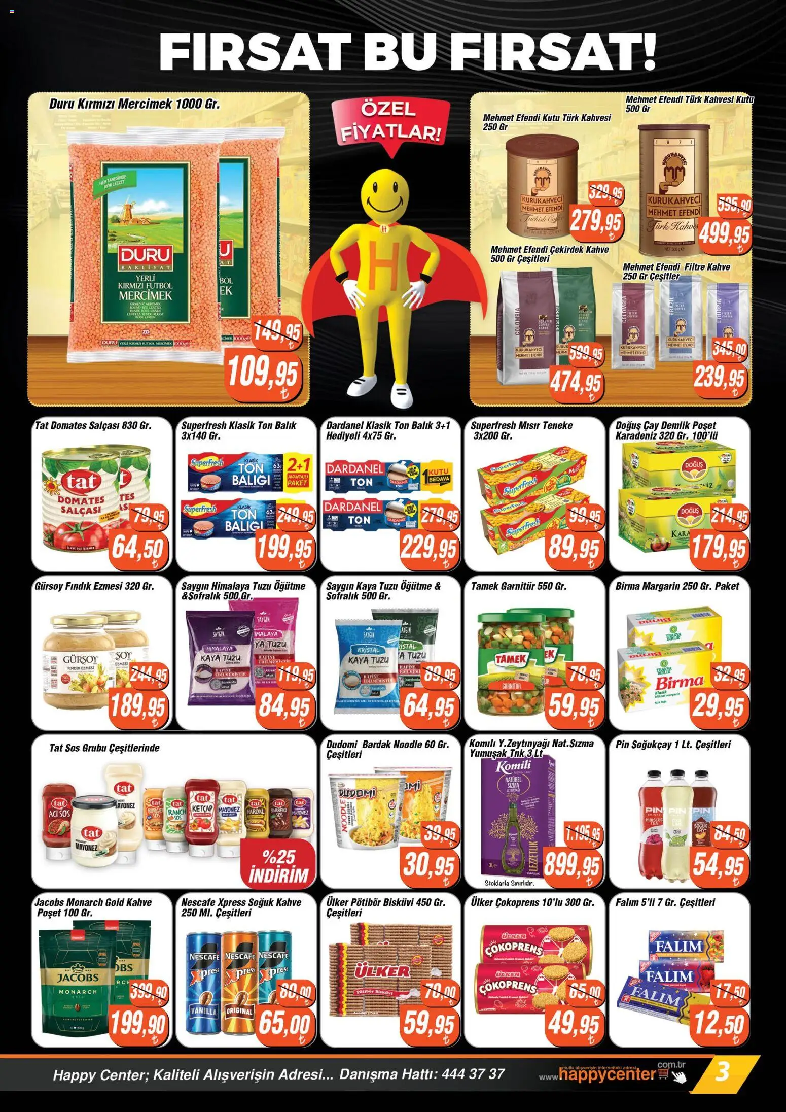 Happy Center Katalog - 21 Ekim 2026 tarihinden itibaren geçerlidir | Sayfa: 3 | Ürünler: Mercimek, Ketçap, Sos, Bisküvi