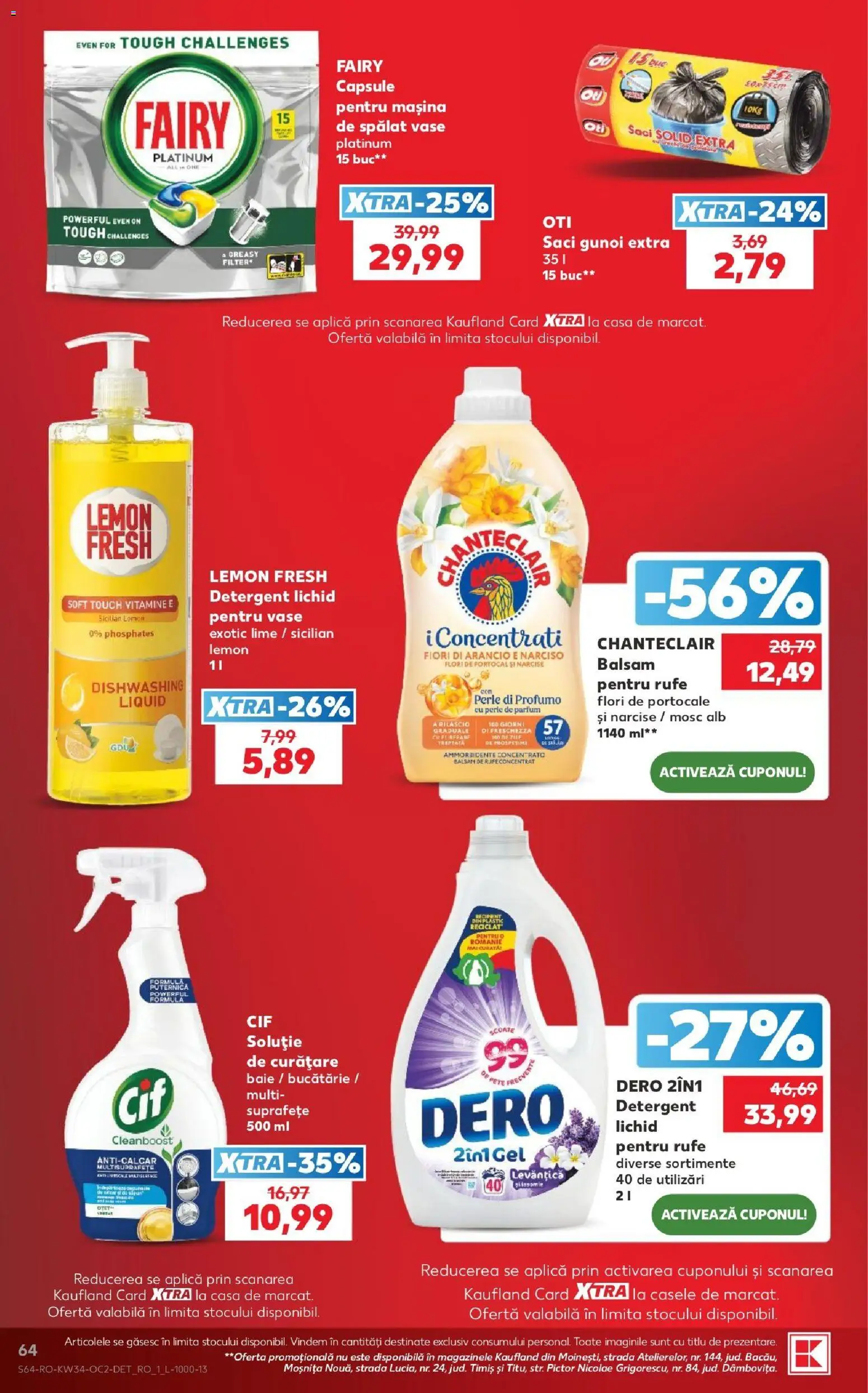 Noul catalog Kaufland – valabil de la 19.08.2026 | Pagină: 64 | Produse: Perle, Parfum, Oțet, Flori