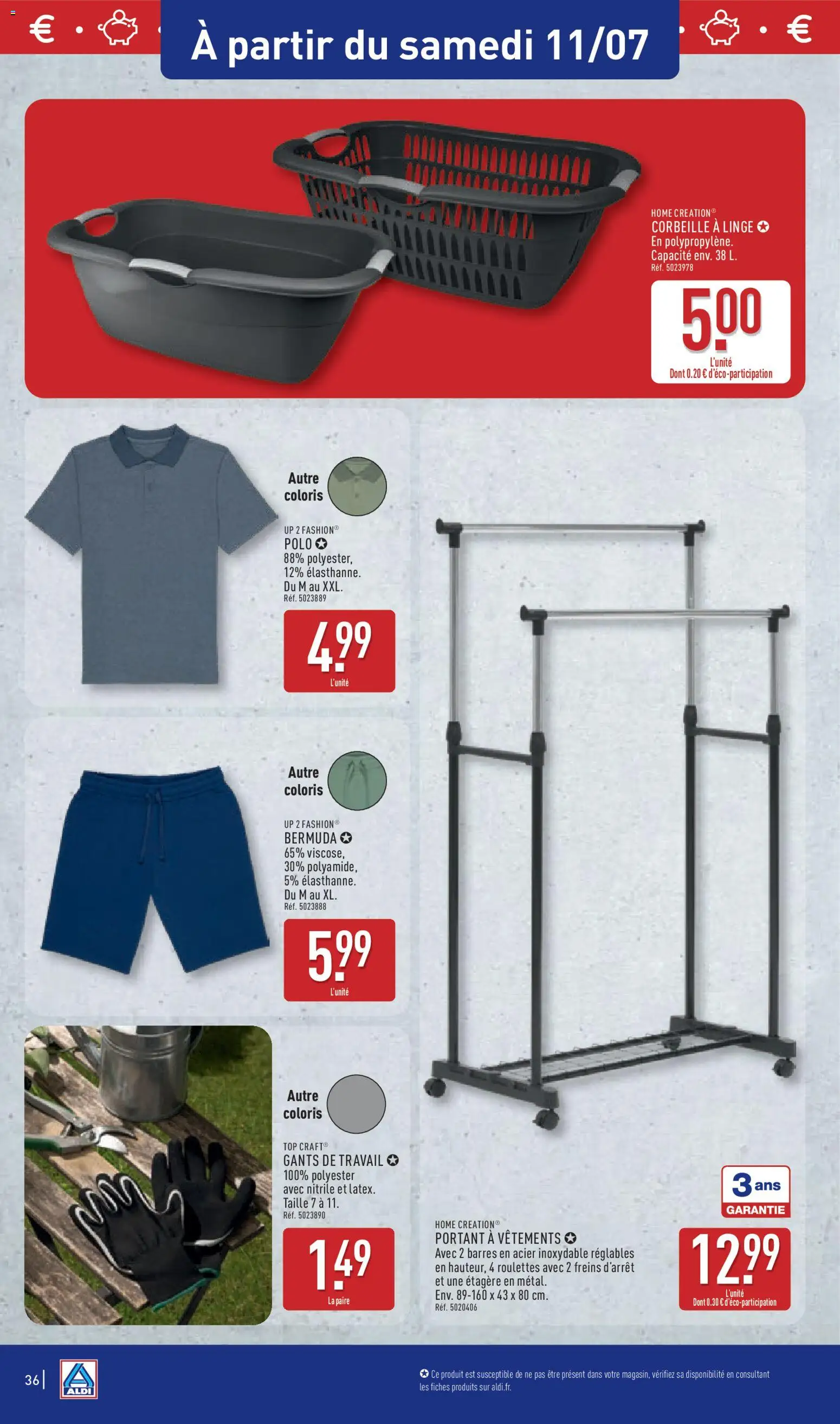 {H1} | Page: 38 | Produits: Bermuda, Polo, Portant a vêtements, Home Creation