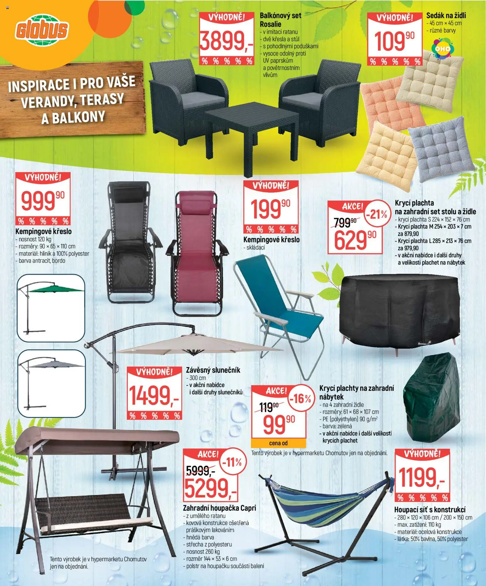 Globus leták - Léto od 03.06.2026 | Strana: 12 | Produkty: Globus, Plachty, Houpací síť, Barvy
