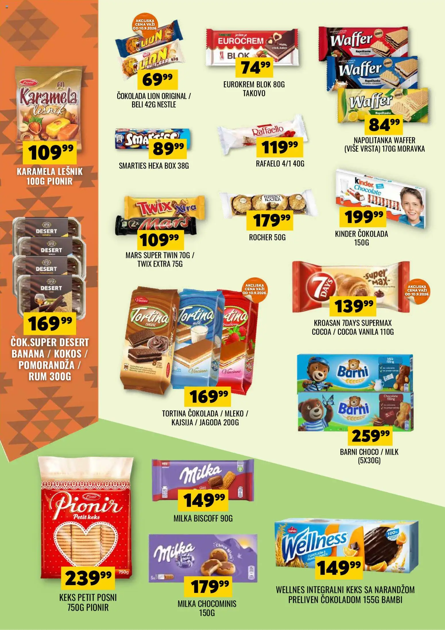 Tekijanka katalog - važi od 09.09.2026 | Strana: 12 | Proizvode: Milka, Twix, Pomorandza, Napolitanke