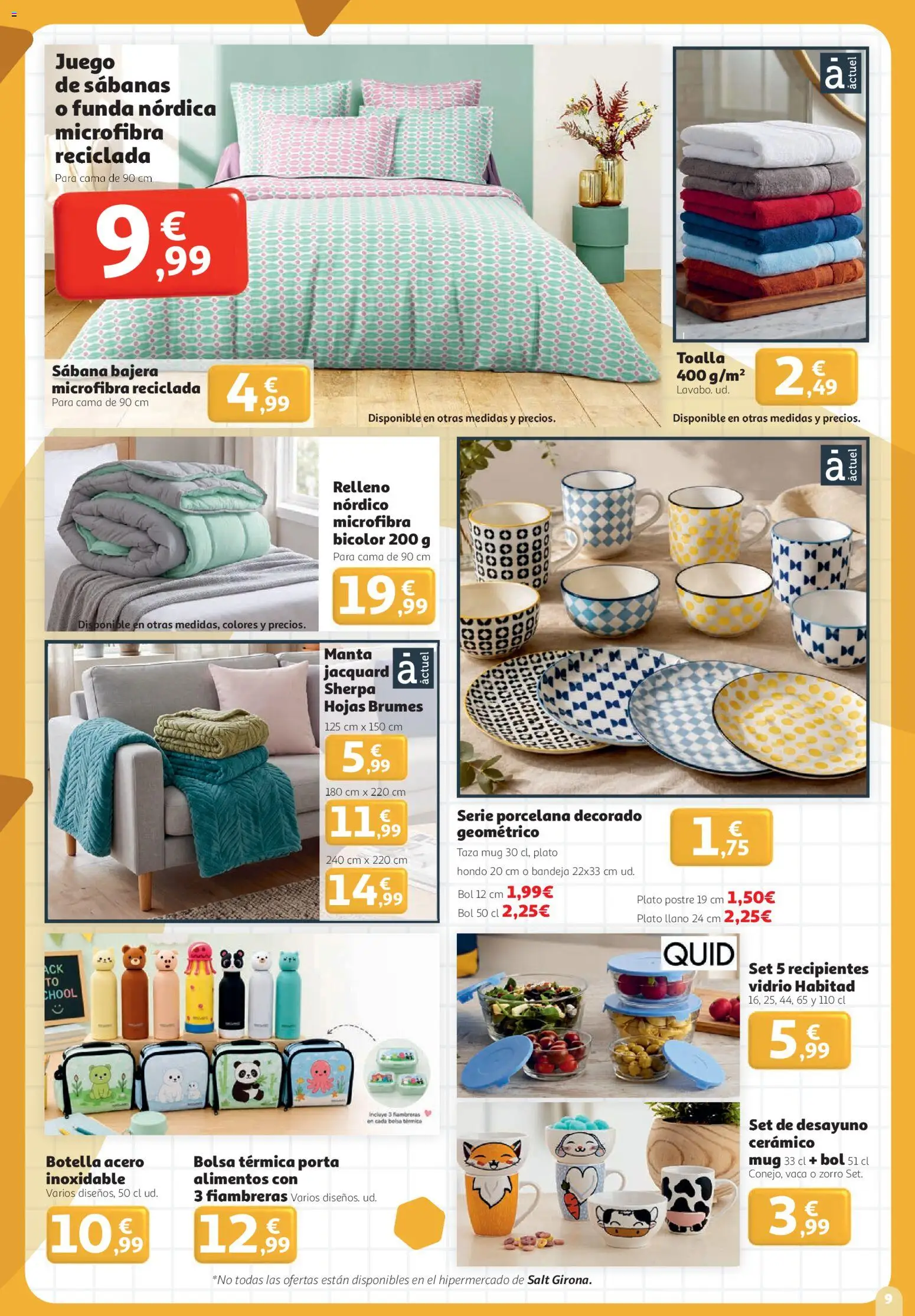 Alcampo - HP Nacional │ válido desde el 27/08/2026 | Página: 9 | Productos: Bolsa térmica, Bolsa, Cama, Bandeja