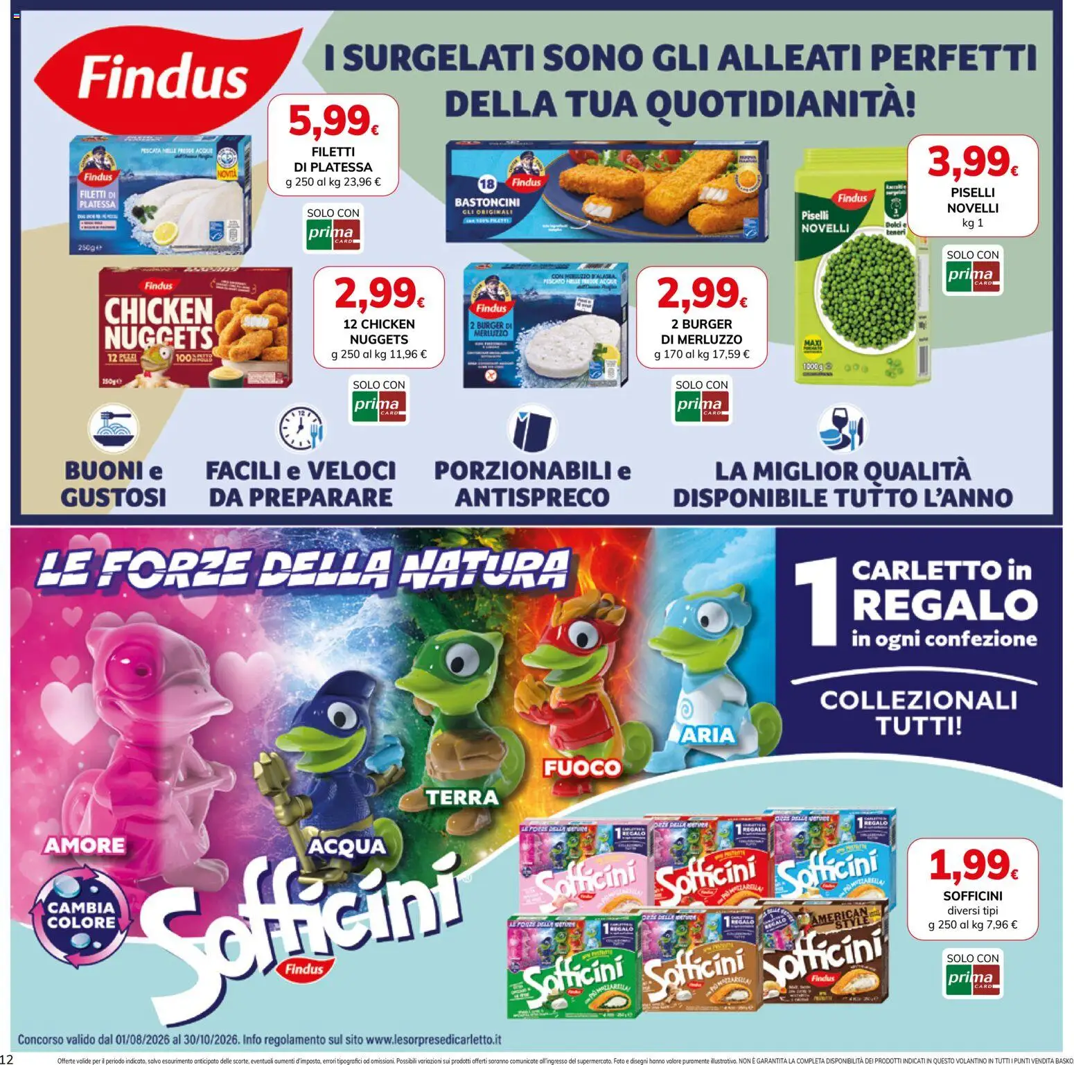 Volantino Basko del 03/09/2026 | Pagina: 12 | Prodotti: Nuggets, Acqua, Dolci, Terra