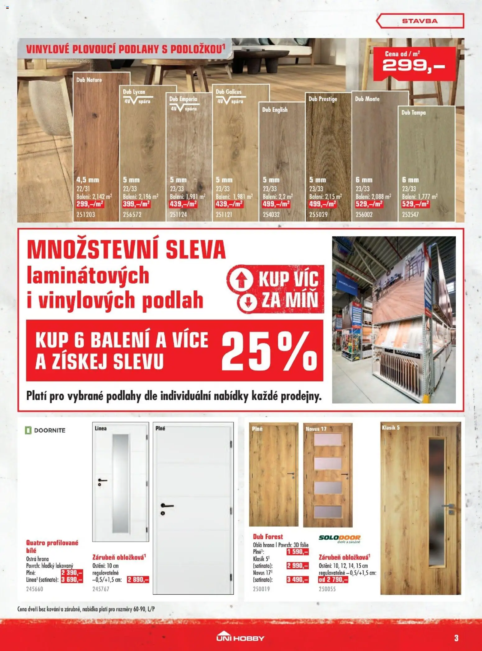 Uni Hobby leták od 01.10.2026 | Strana: 3 | Produkty: Fólie, Dveře