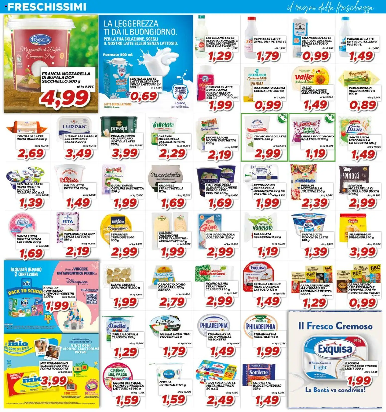 Volantino Ma Supermercati del 23/09/2026 | Pagina: 7 | Prodotti: Fiocchi, Mozzarella, Margarina, Robiola