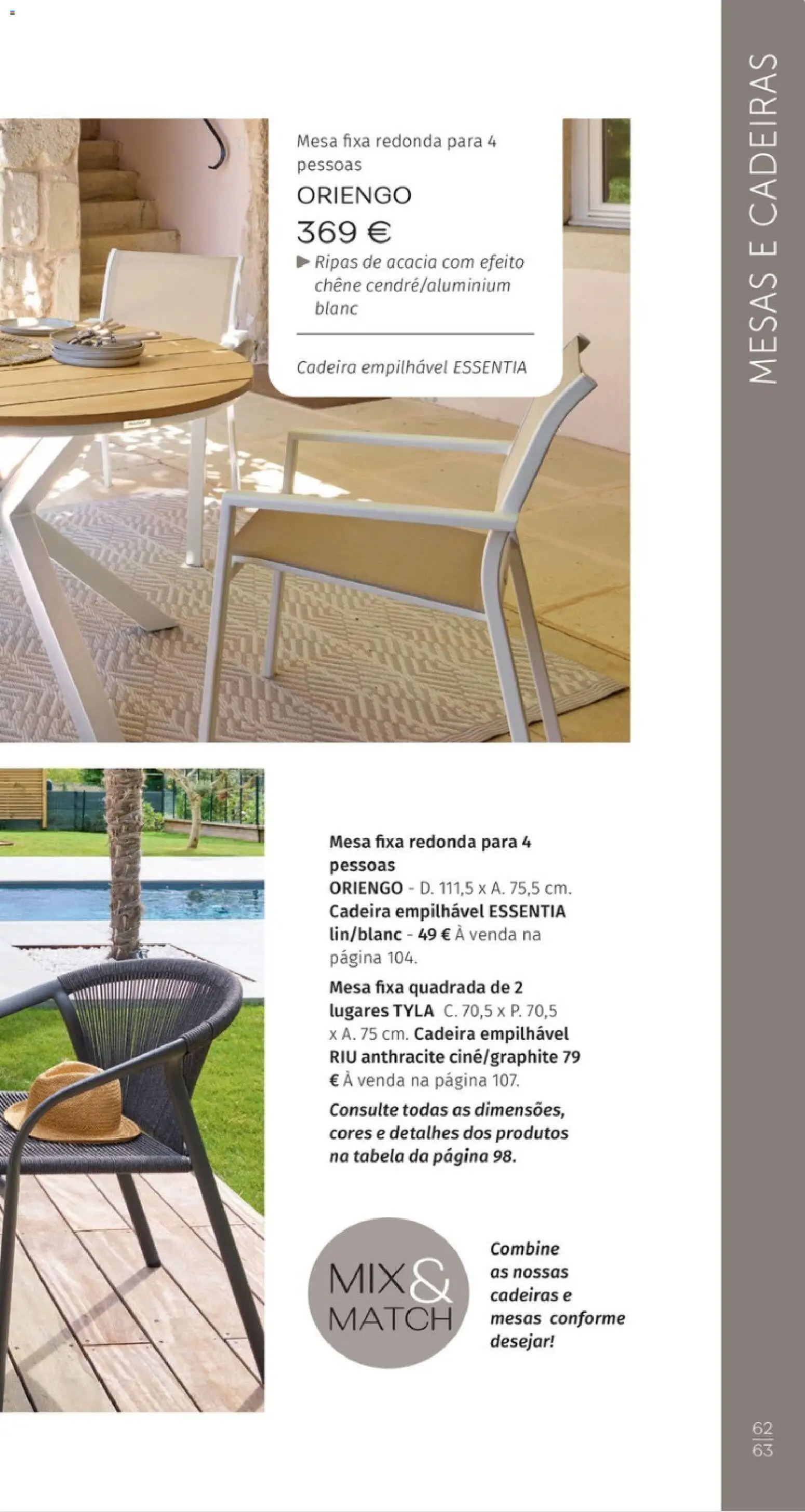 Hôma - Catálogo Hespéride │ válido de 11.05.2026 | Página: 125 | Produtos: Cadeiras, Mesa, Cadeira