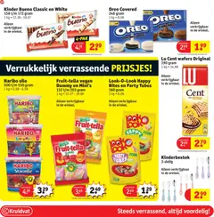 Kinder Bueno Classic en White, 156 t/m 172 gram - Voorbeeld van een folder van Kruidvat, geldig van 25.05.2026 | Pagina: 72 | Producten: Oreo, Kinder, Fruit