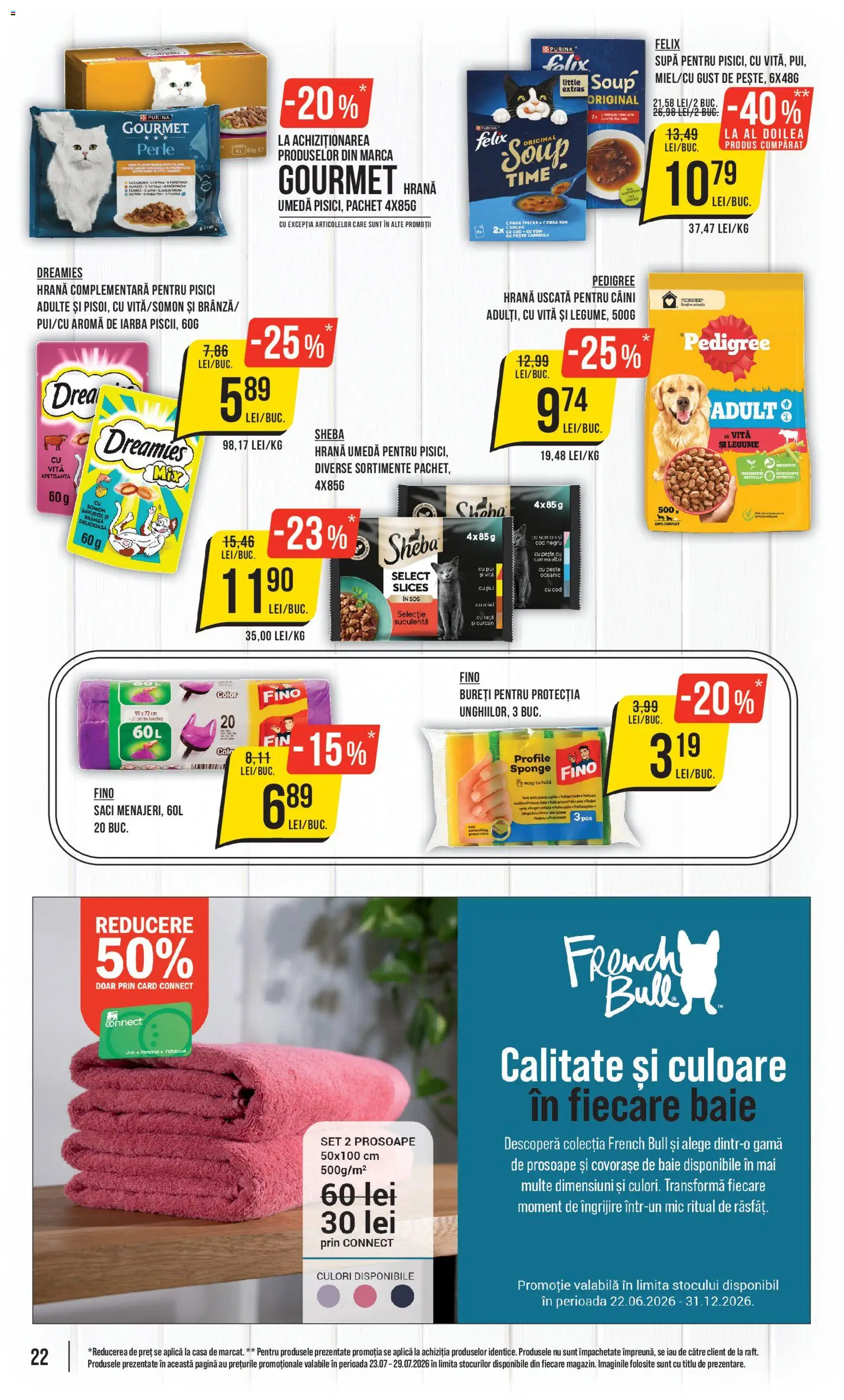 Noul catalog Mega Image – valabil de la 23.07.2026 | Pagină: 22 | Produse: Aplică, Pui, Pește, Legume