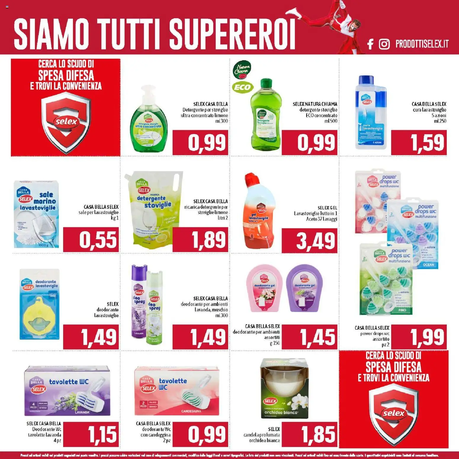 Volantino Famila del 01.02.2026 | Pagina: 17 | Prodotti: Limone, Aceto, Lavanda, WC