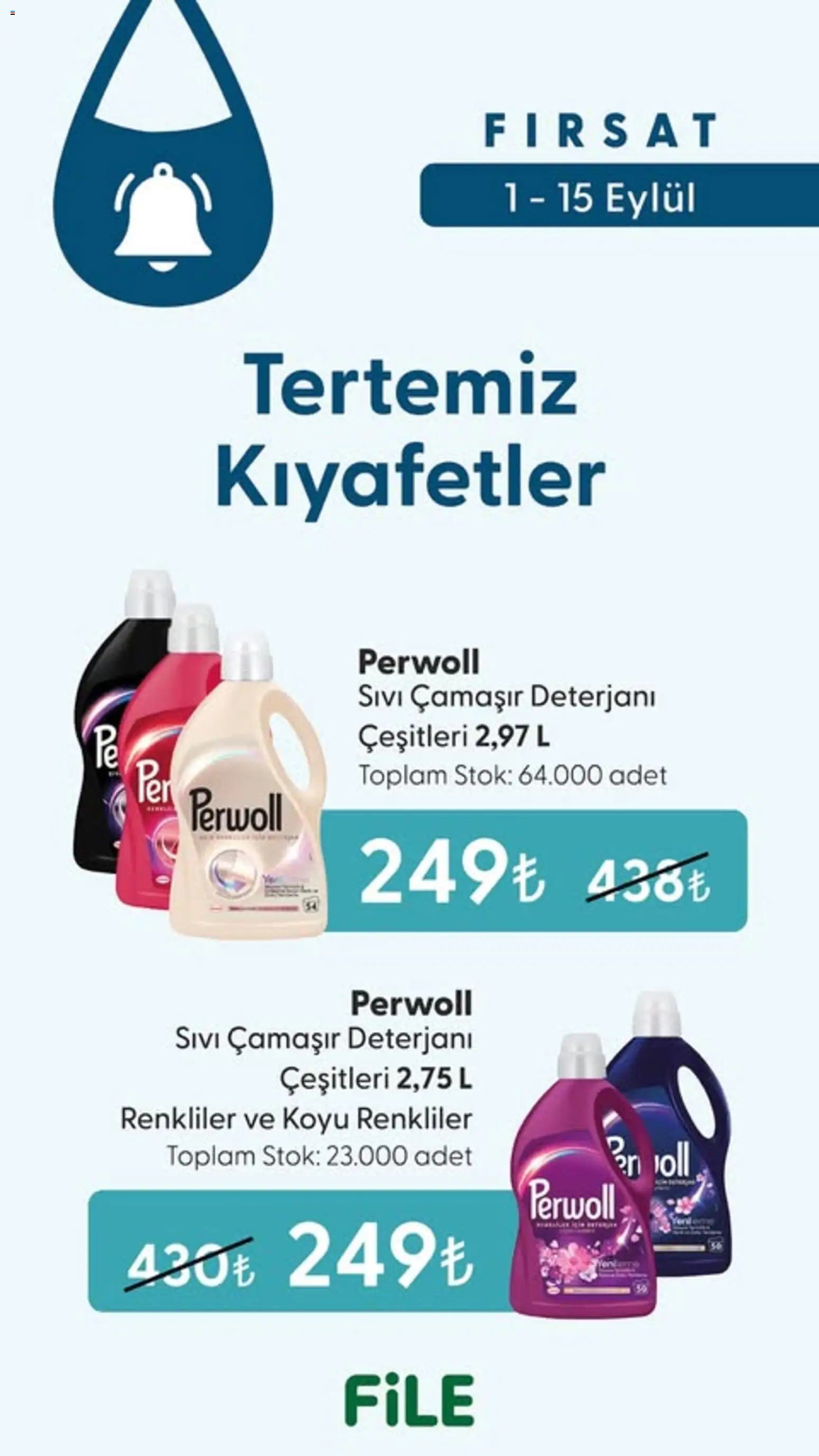 File Market Katalog - 01 Eylül 2026 tarihinden itibaren geçerlidir | Sayfa: 14 | Ürünler: Çamaşır deterjanı