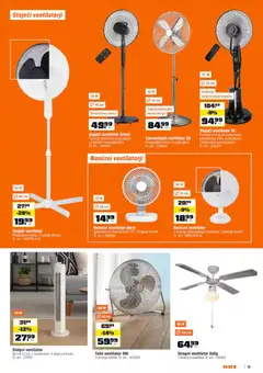 OBI katalog akcije – veljaven od 02.07.2026 | Stran: 19 | Izdelki: Namizni ventilator, Ventilator, Talni ventilator, Stropni ventilator