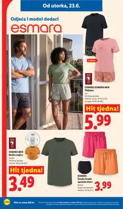 ESMARA MEN Muška majica, Komad Od čistog pamuka - Pregled kataloga iz trgovine Lidl, vrijedi od 23.06.2026 | Stranica: 20