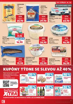 Náhled letáku ITALIA Mozzarella, měkký nezrající pařený sýr od 14.10.2026 | Strana: 17