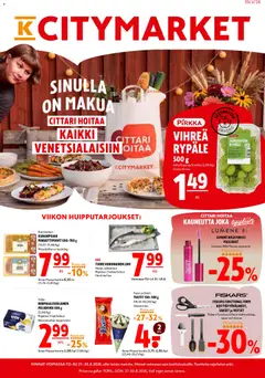 K-Citymarket-mainoslehti voimassa 27/08/2026 alkaen