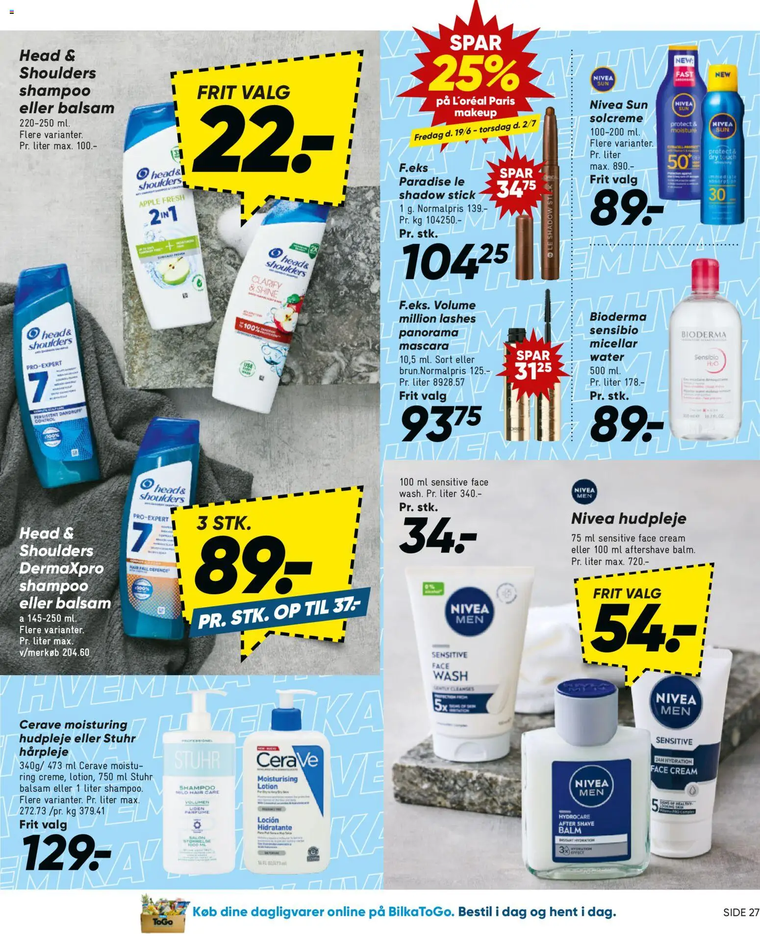 Bilka tilbudsavis – gyldig fra 19.06.2026 | Side: 40 | Produkter: Parfume, Mascara, Balsam, Solcreme