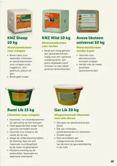 Aveve Gids kleine herkauwers - Voorbeeld van een folder van Aveve, geldig van 23/02/2026 | Pagina: 19