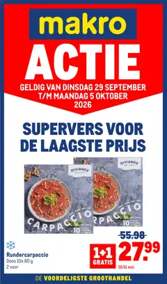 Makro folder - Actie - Voorbeeld van een folder van Makro, geldig van 29-09-2026