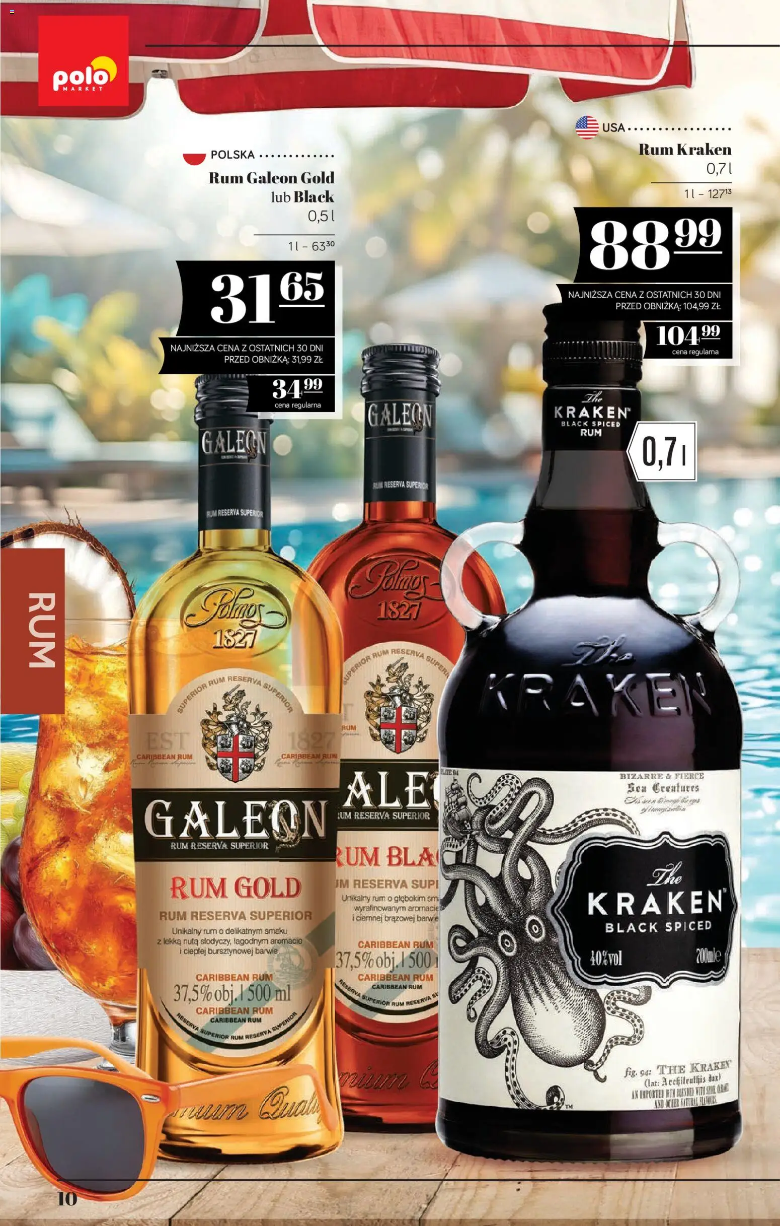 POLOmarket katalog - Alkoholi od 30.07.2026 | Strona: 10 | Produkty: Rum Kraken, Rum
