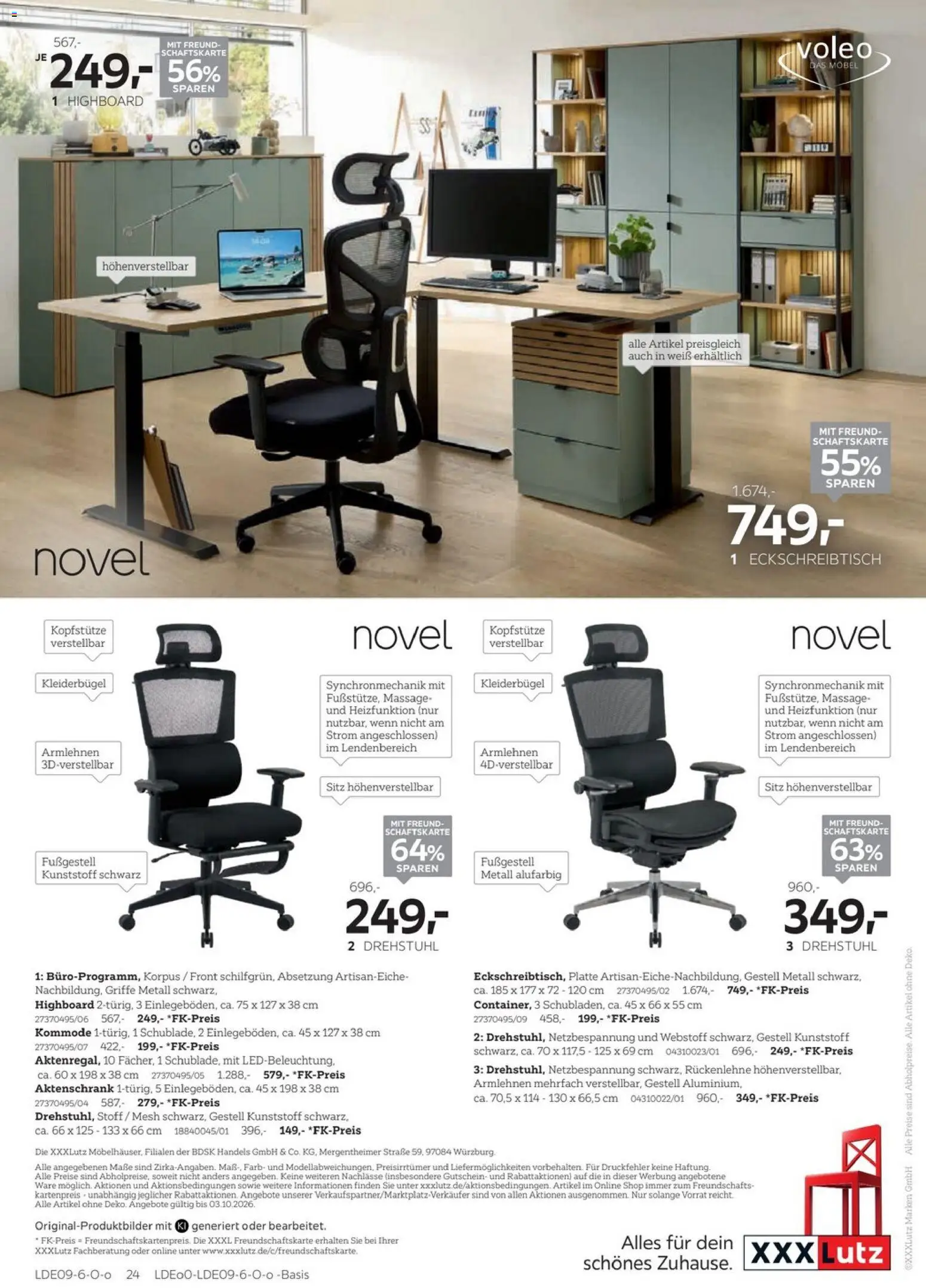 XXXLutz Last-Minute-Preis – gültig ab 19.09.2026 | Seite: 24 | Produkte: HIghboard, Kommode, Kleiderbügel