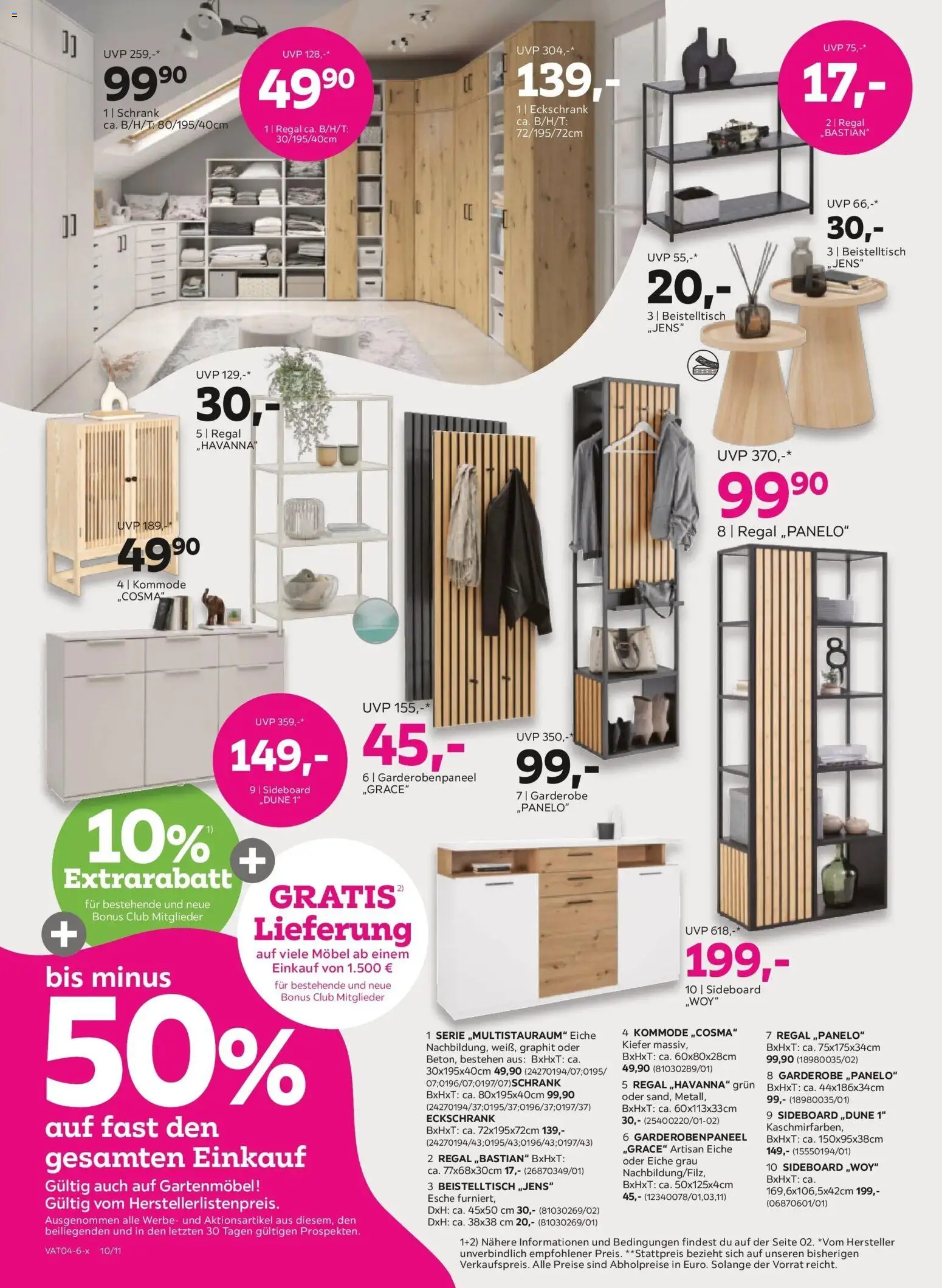 Mömax Ansfelden, Bruck An Der Mur, Villach gültig ab 14.04.2026 | Seite: 10 | Produkte: Kommode, Regal, Schrank, Gartenmöbel