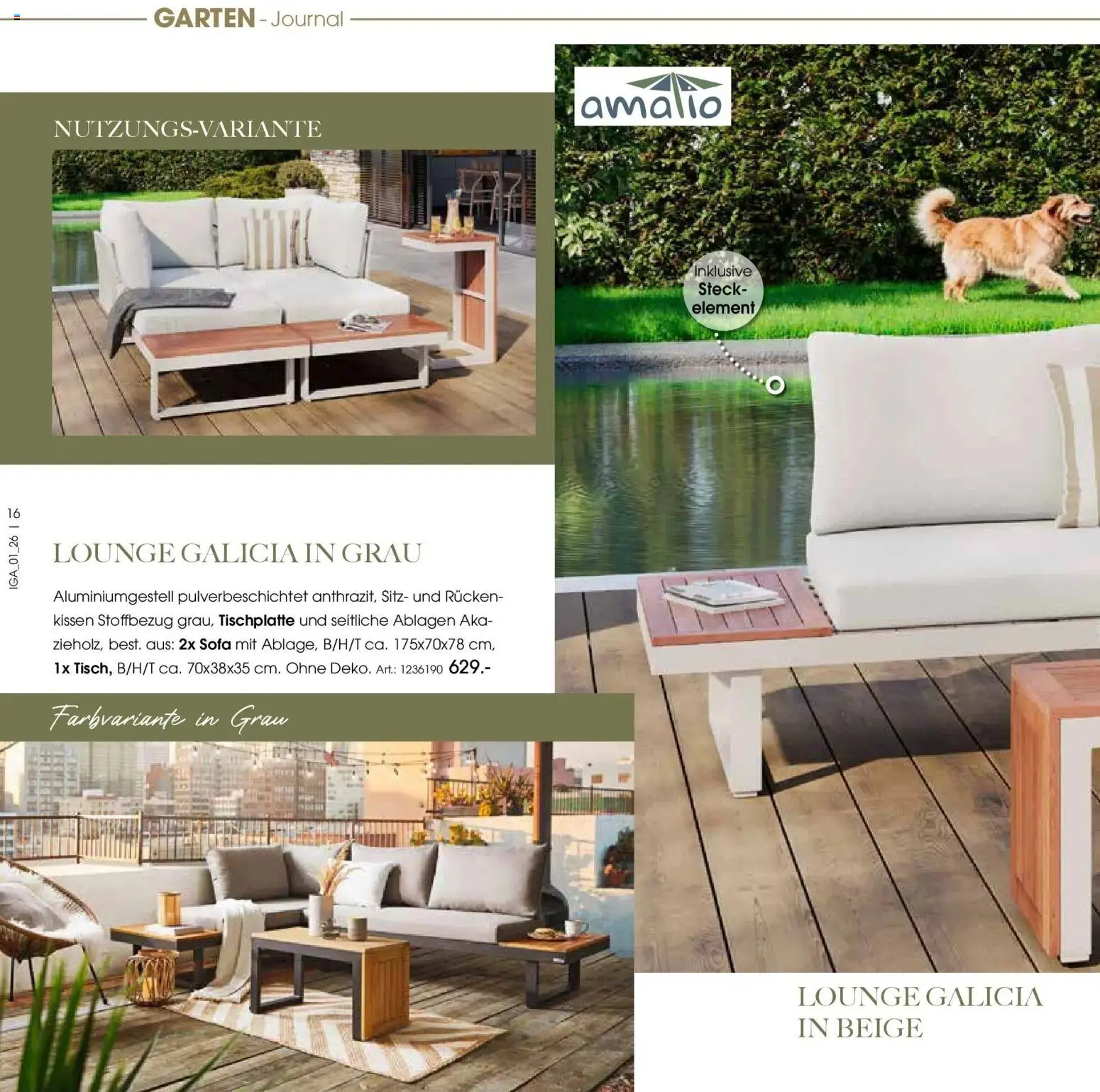 Zurbrüggen Garten Unna – gültig ab 19.03.2025 | Seite: 16 | Produkte: Kissen, Sofa