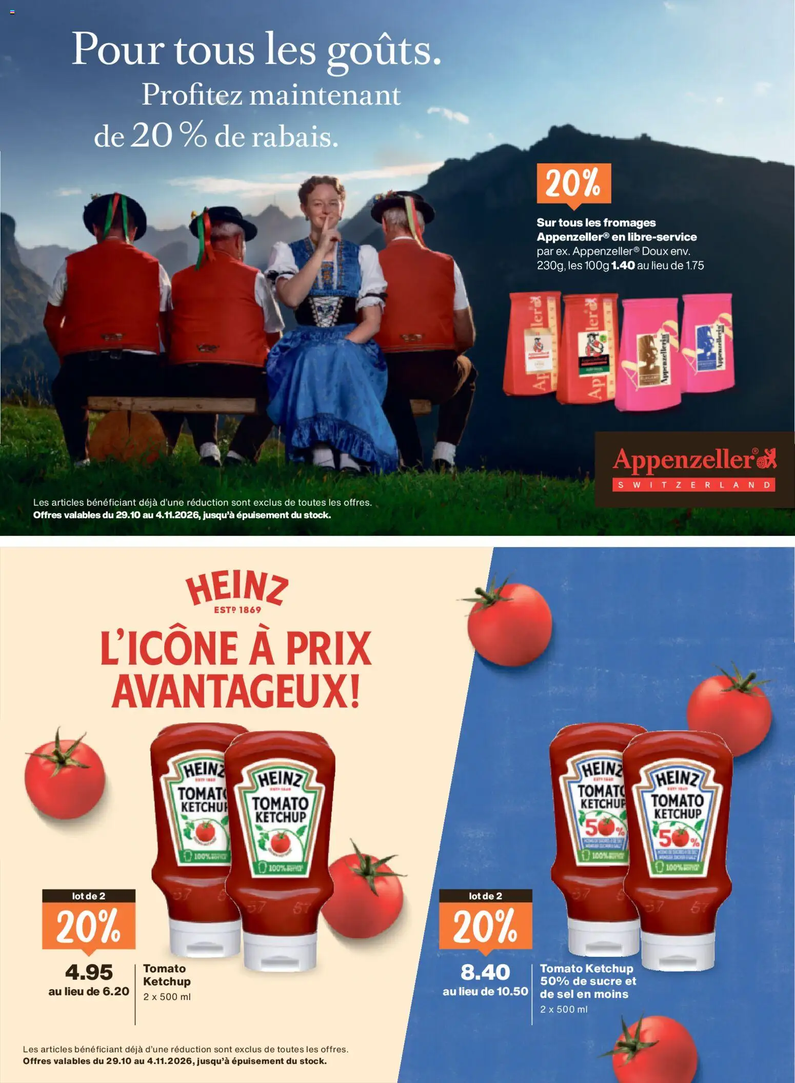 Migros aktionen Magazine FR – gültig ab 29.10.2026 | Seite: 38 | Produkte: Ketchup