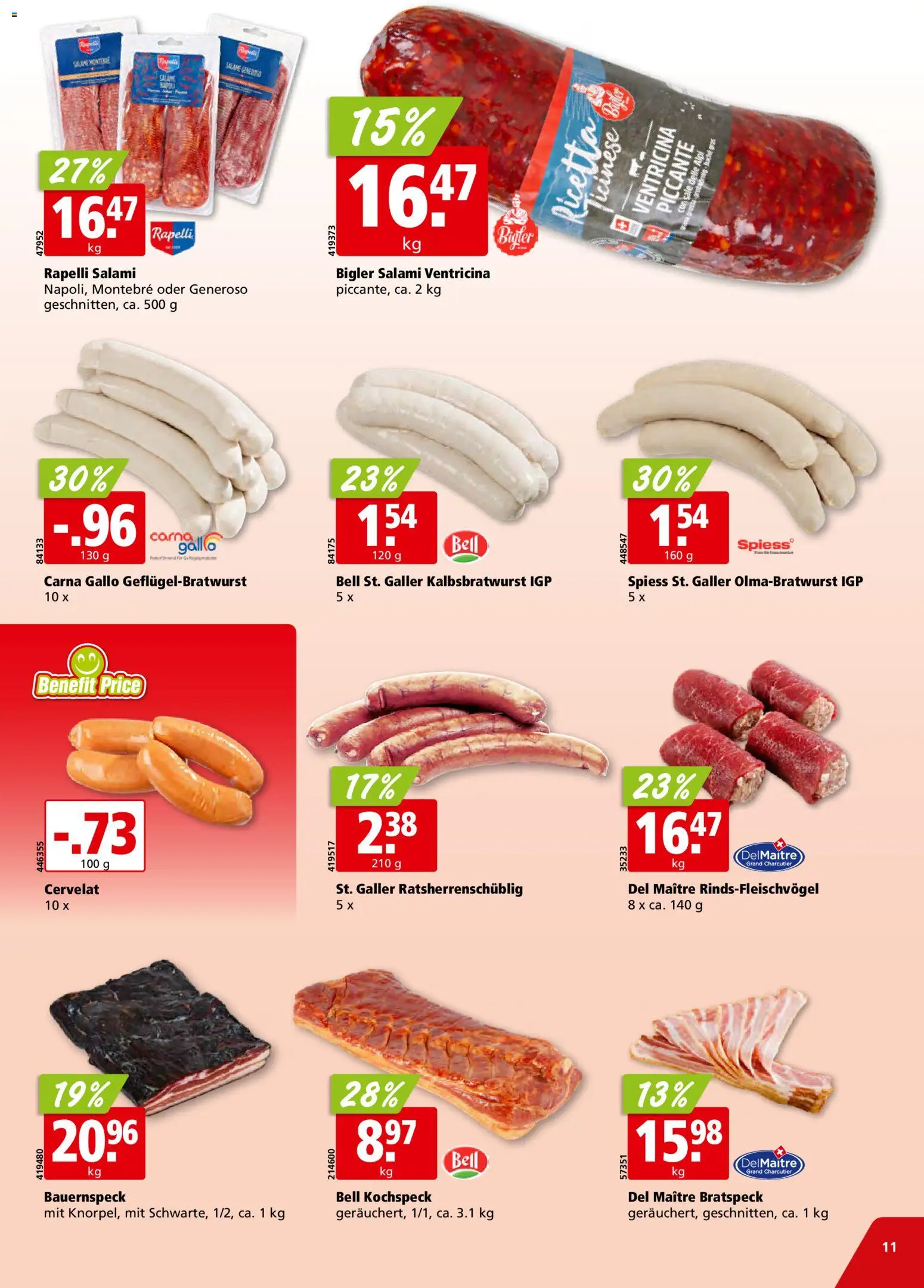 Aligro aktionen – gültig ab 21.09.2026 | Seite: 11 | Produkte: Salami