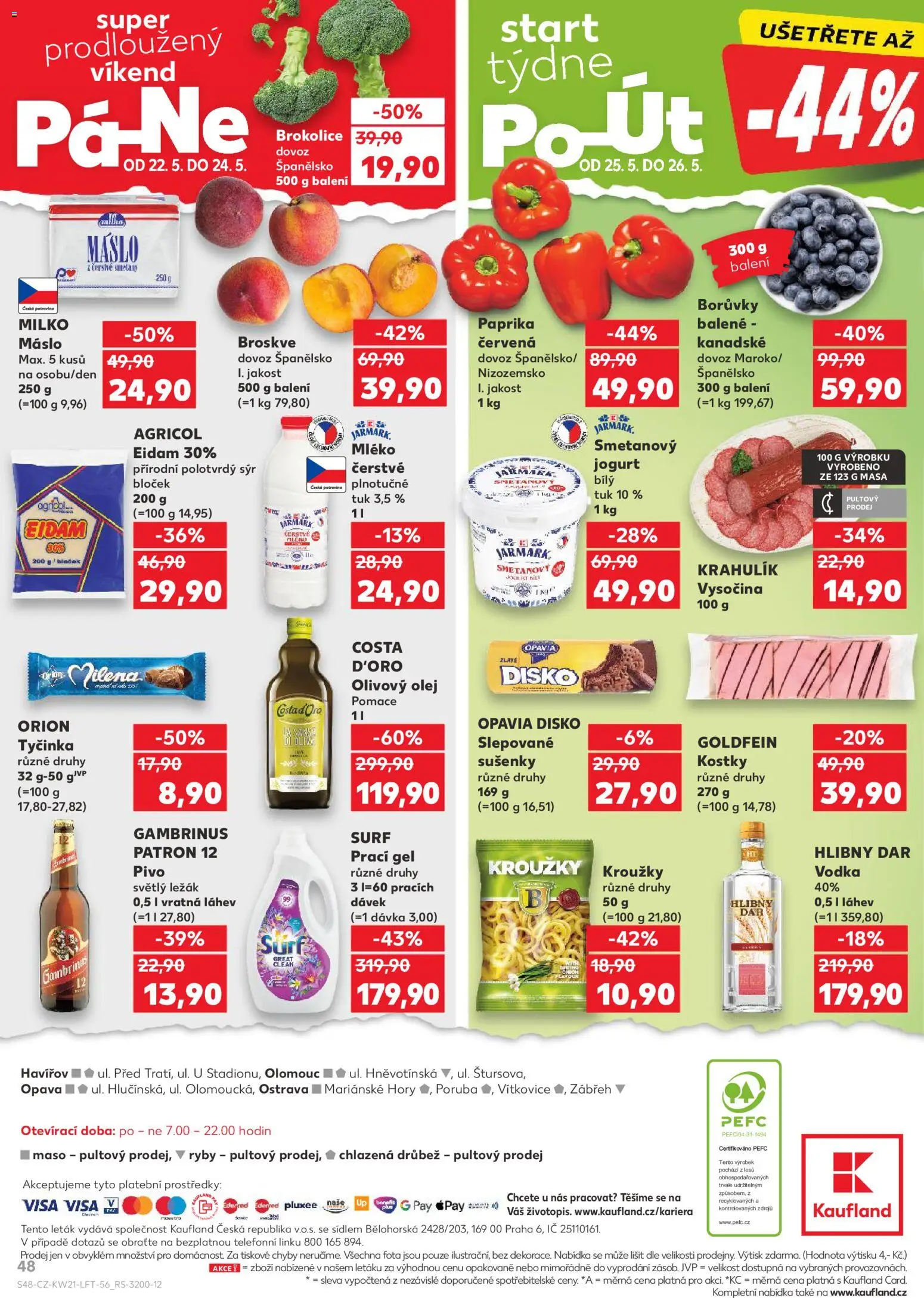 Kaufland leták - Ostrava od 20.05.2026 | Strana: 48 | Produkty: Sýr, Eidam, Brokolice, Gambrinus